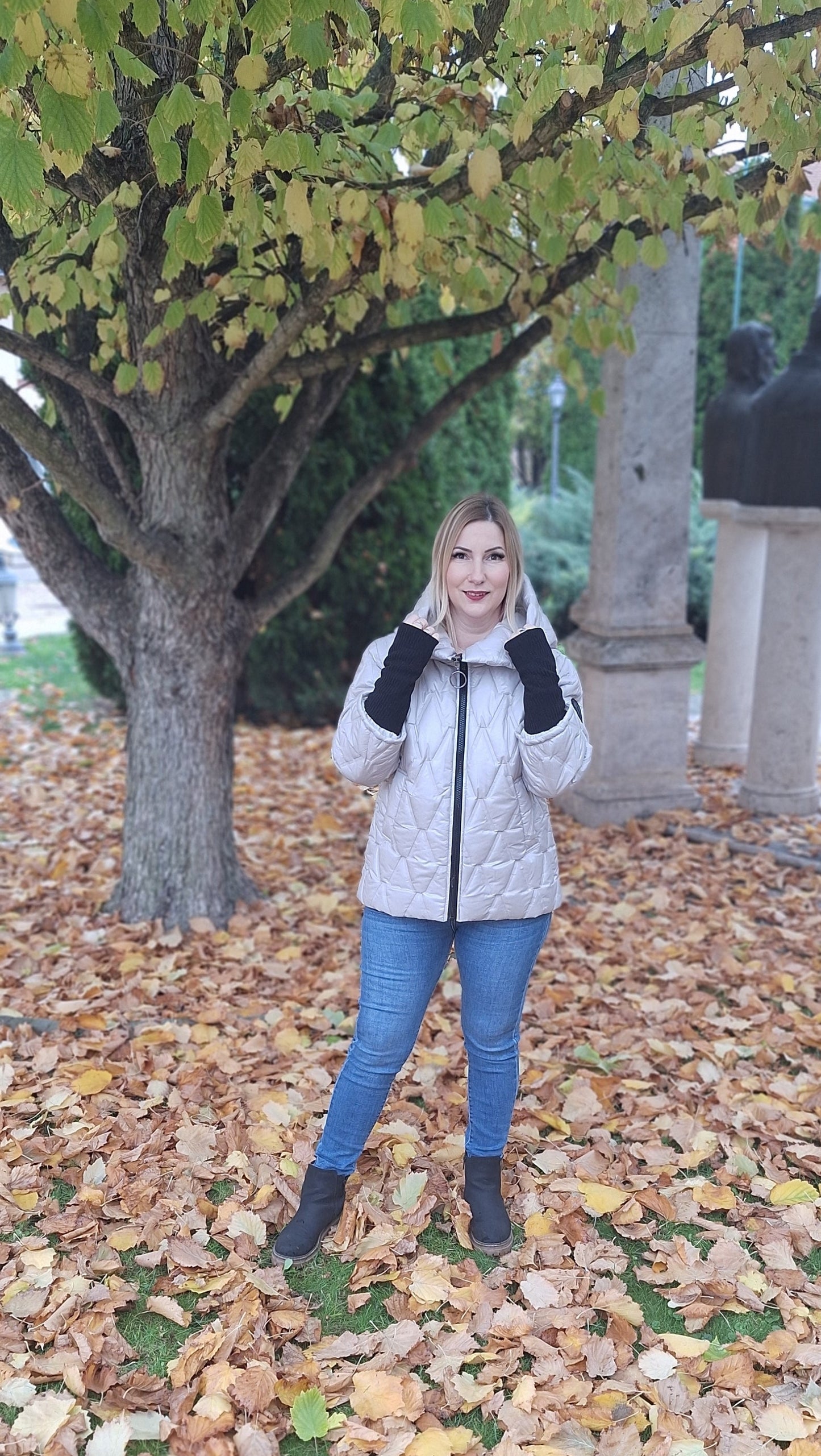 Rövid,passzés ujjú dzseki