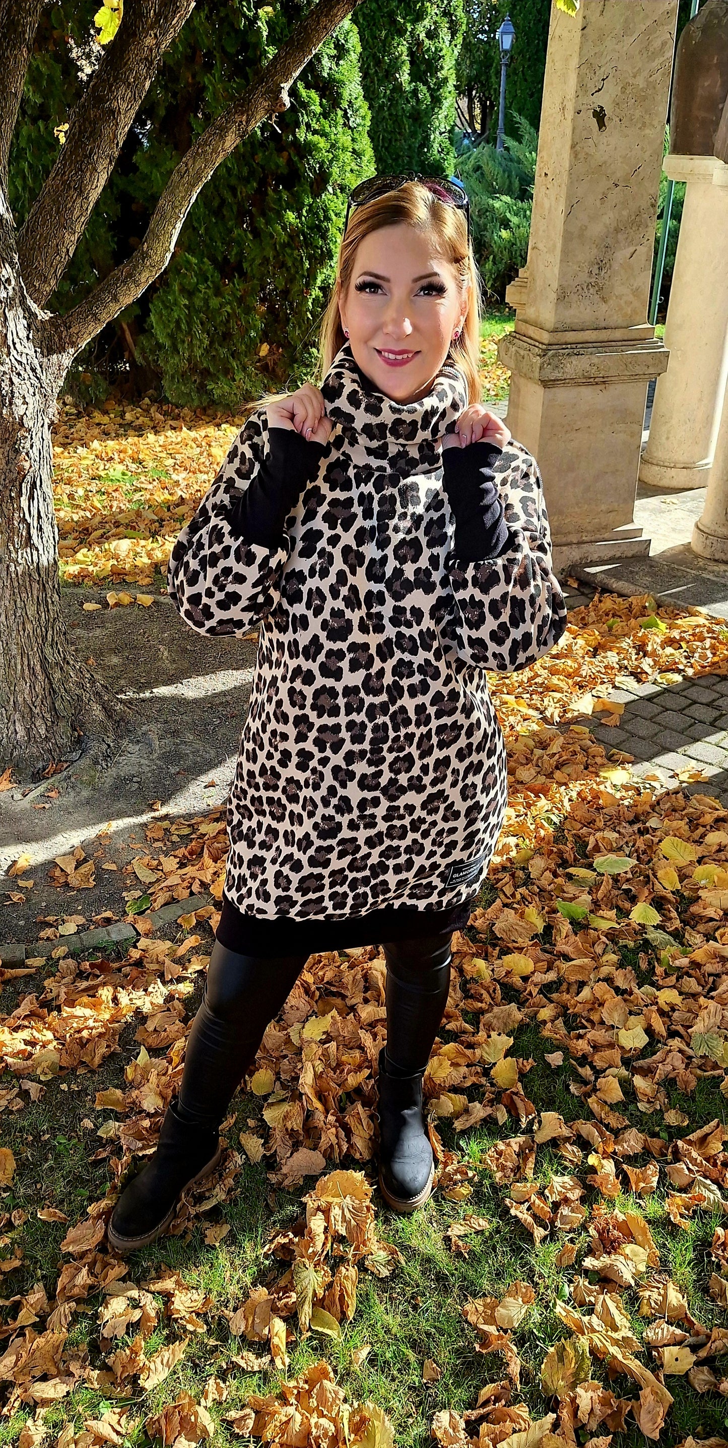 Ocelot mintás tunika