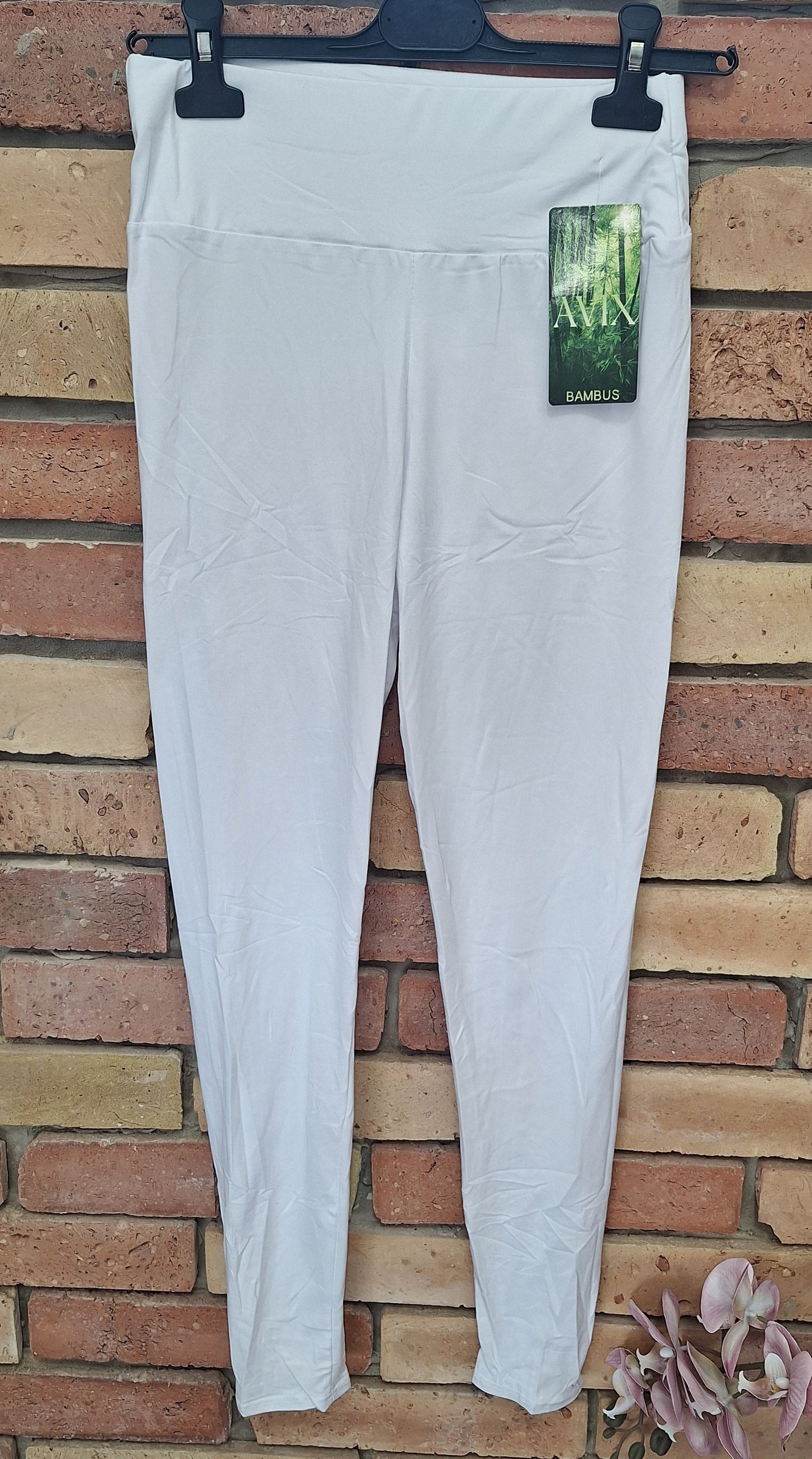 Puha fehér leggings