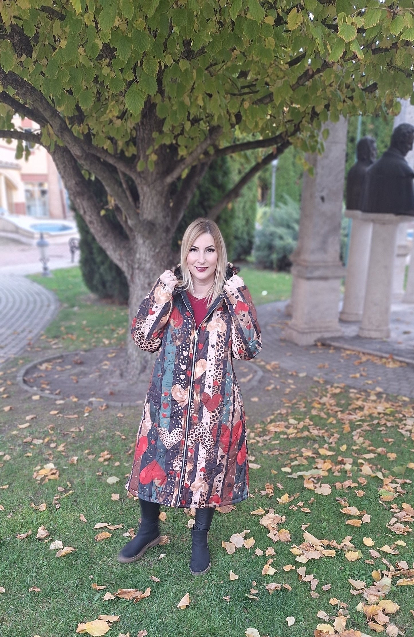 Prémium, mintás kabát