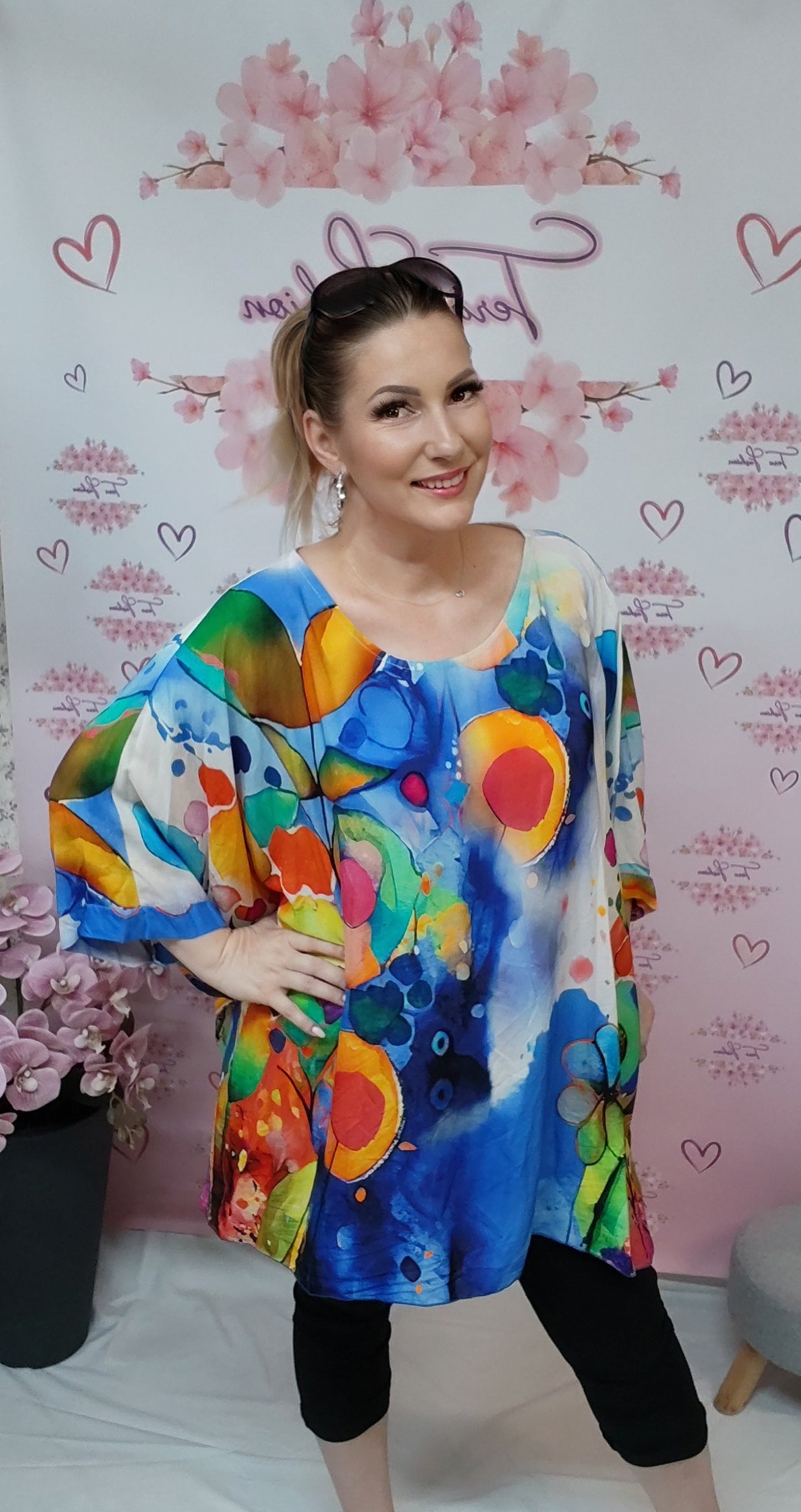 SCARLET BLOOM bőszabású felső (S-XXL)
