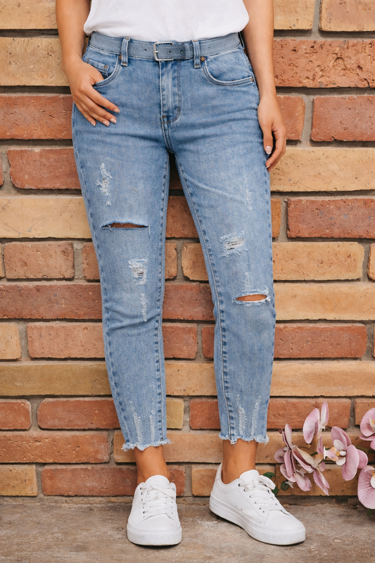 Szagatott farmer nadrág