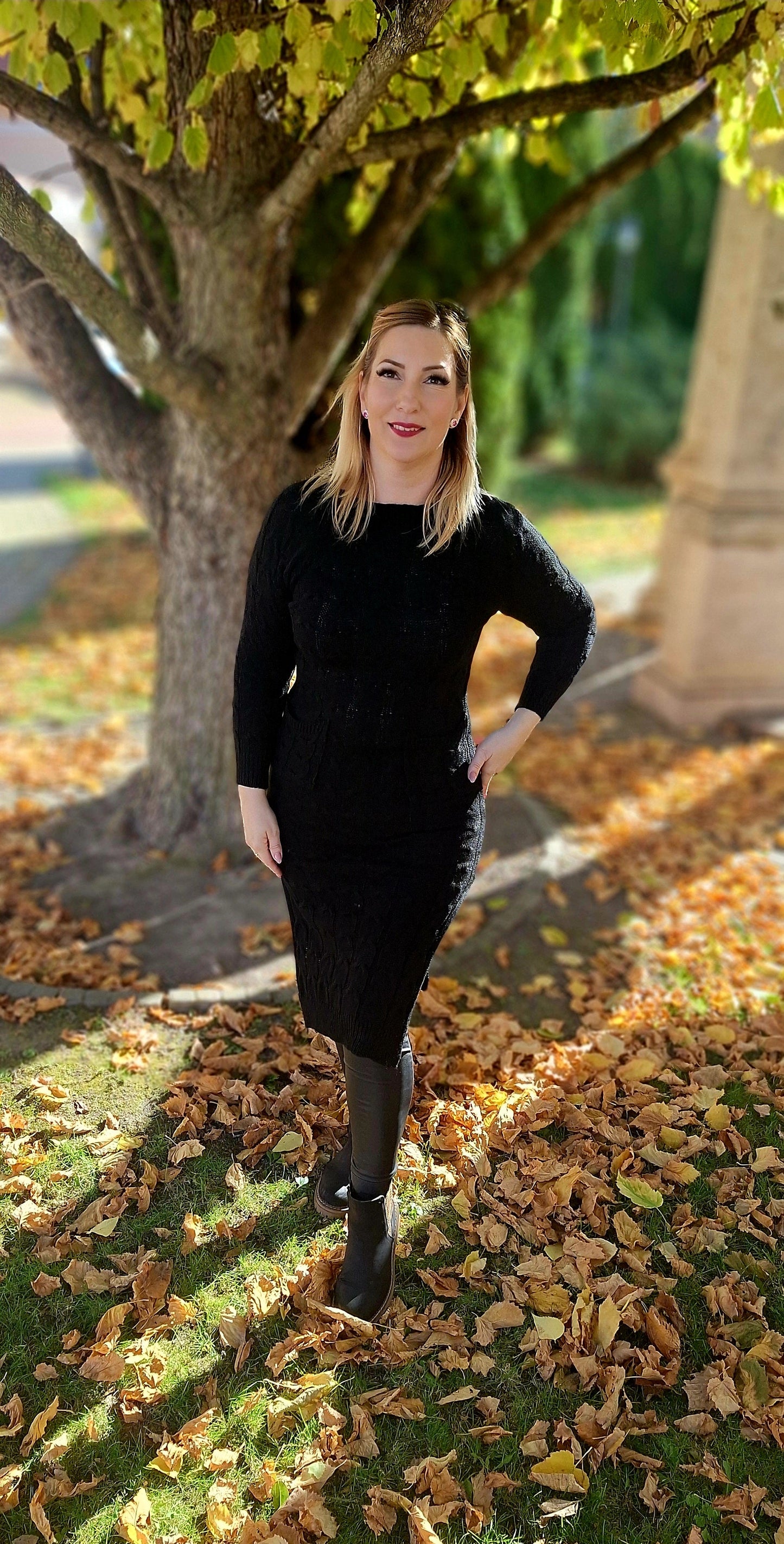 Zsebes felsliccelt tunika