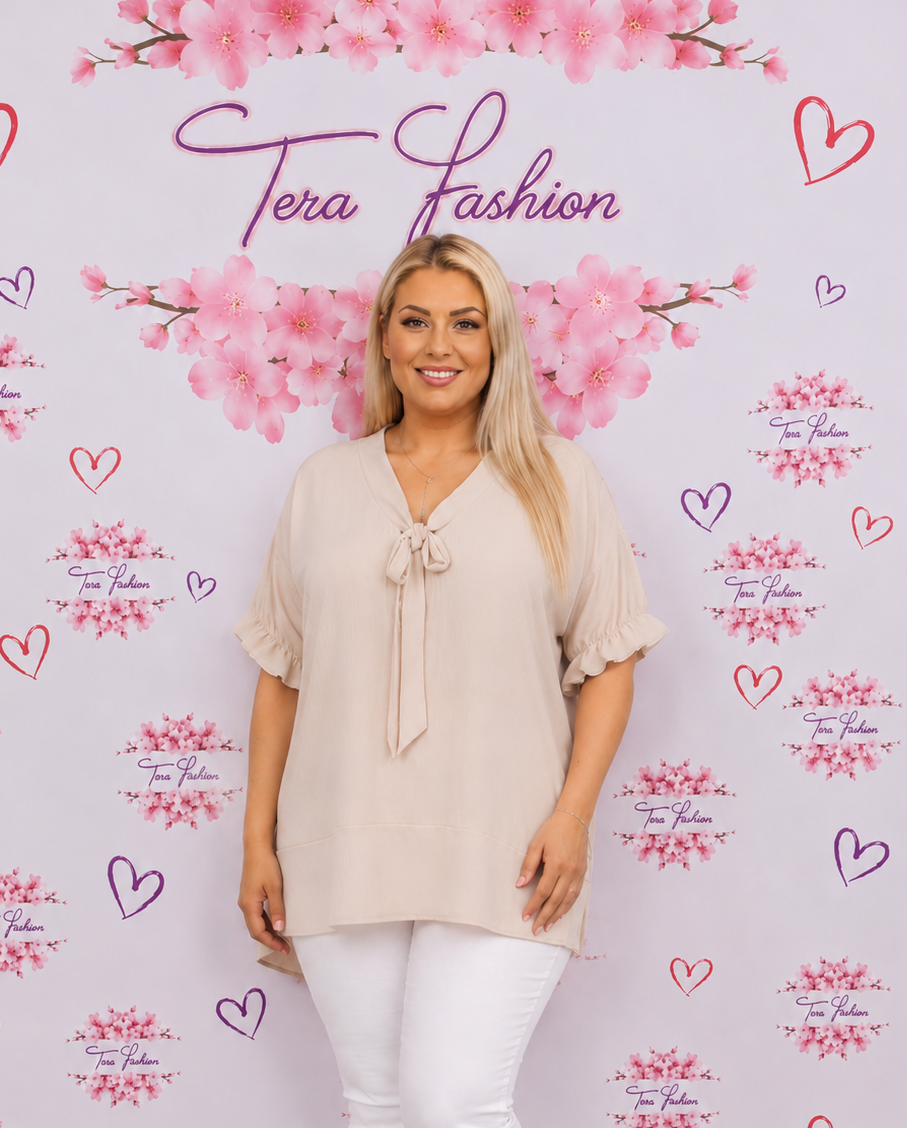 CAMILLA Fodros ujjú blúz (L-XL-XXL)