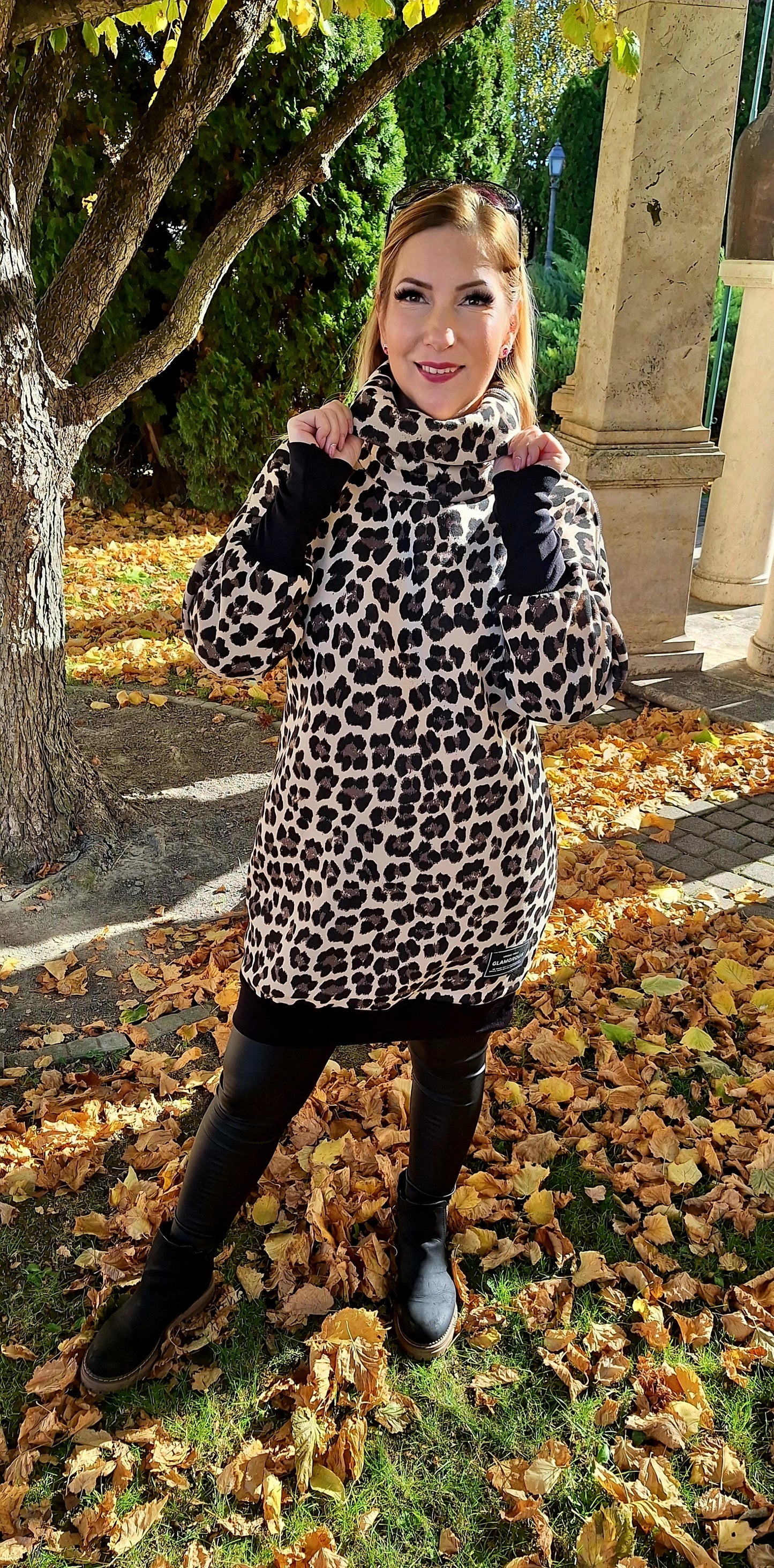 Ocelot mintás tunika