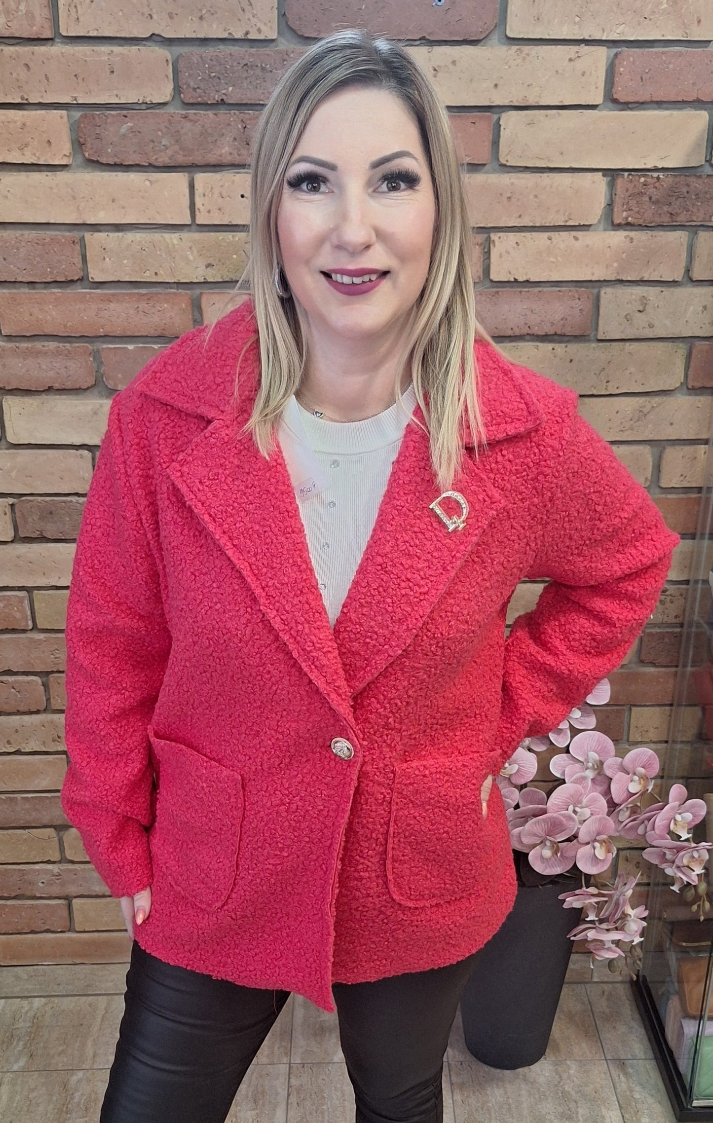 Rövid buklé kabát