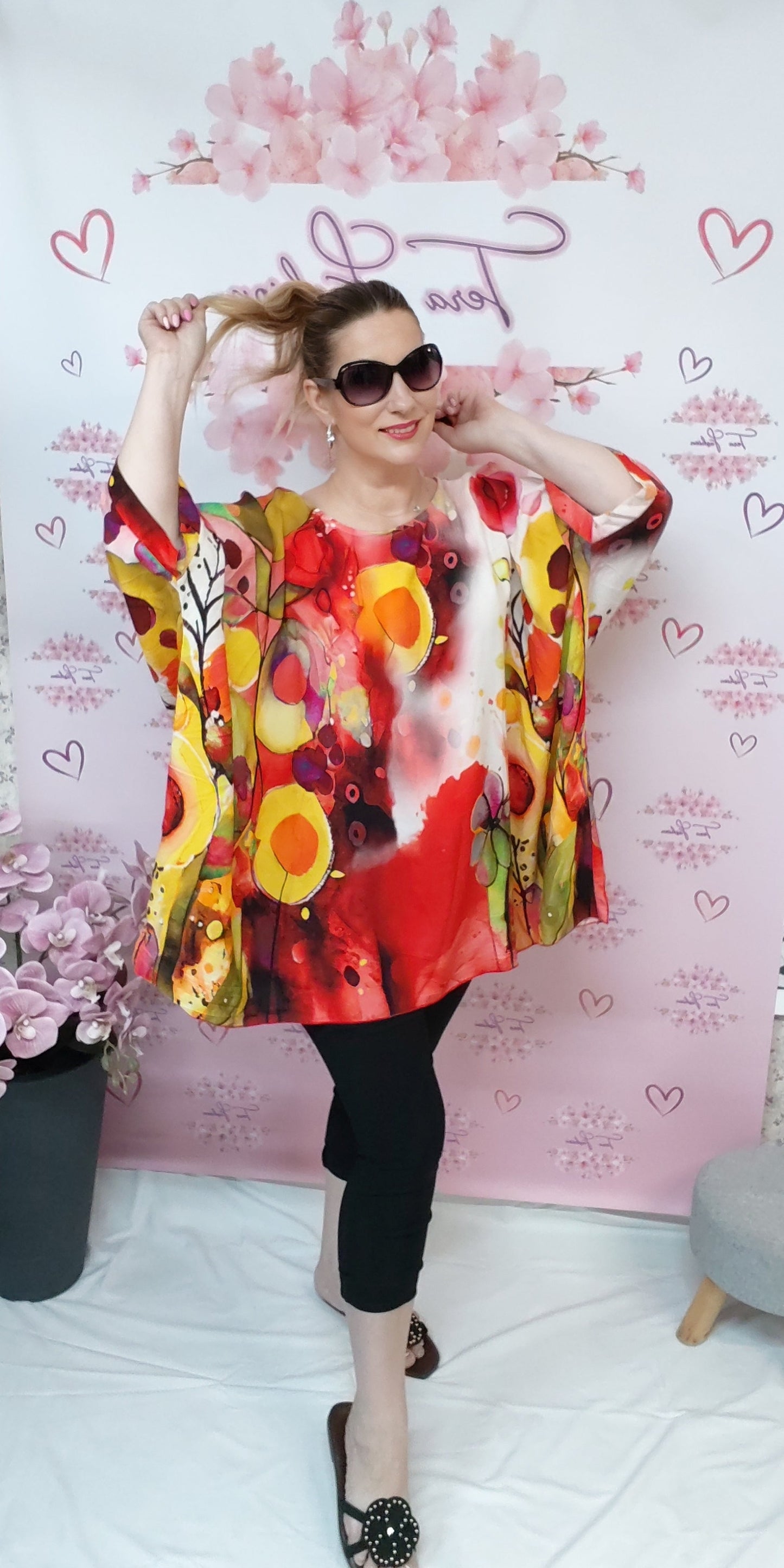 SCARLET BLOOM bőszabású felső (S-XXL)