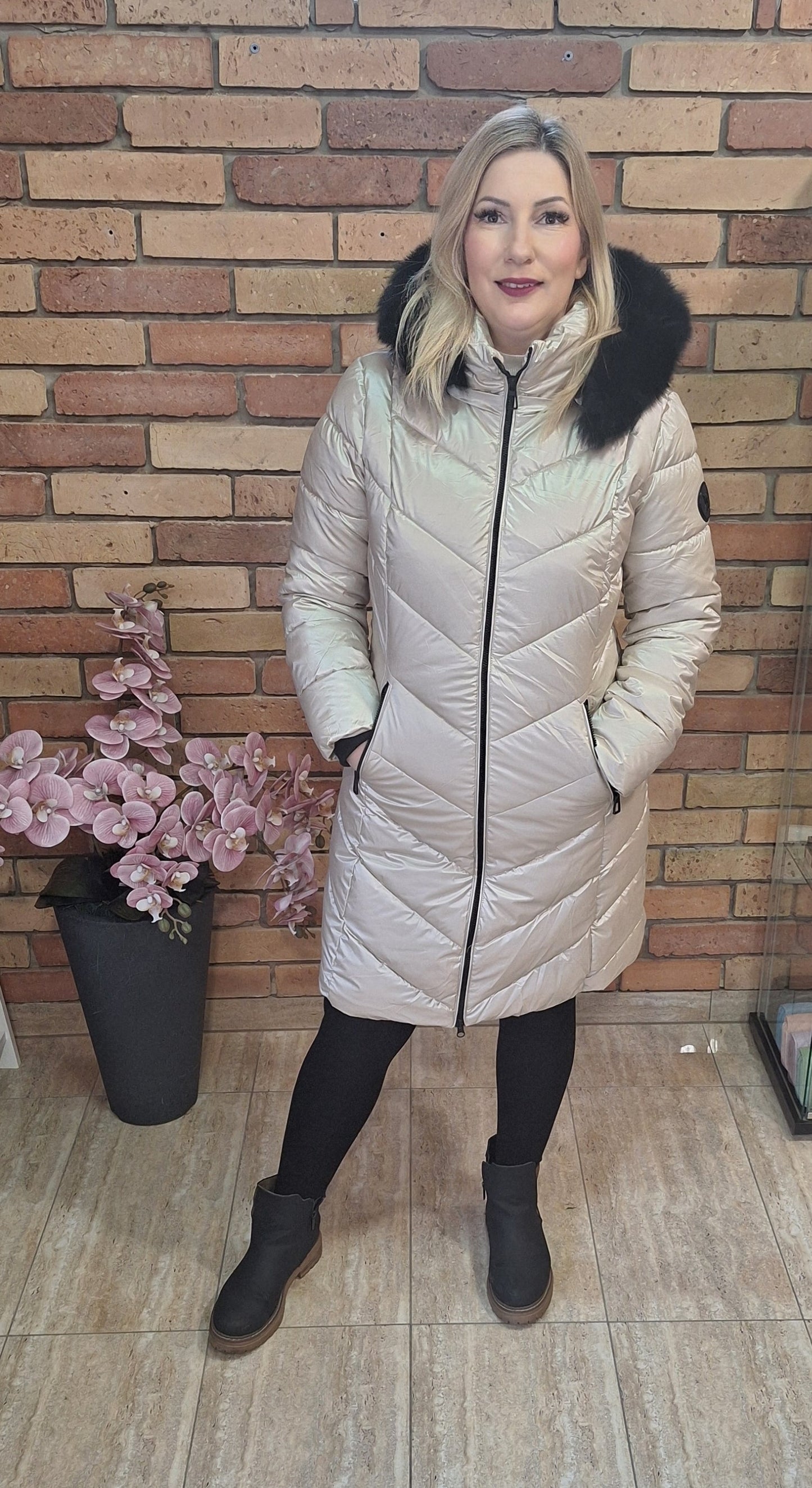 Pezsgő téli kabát