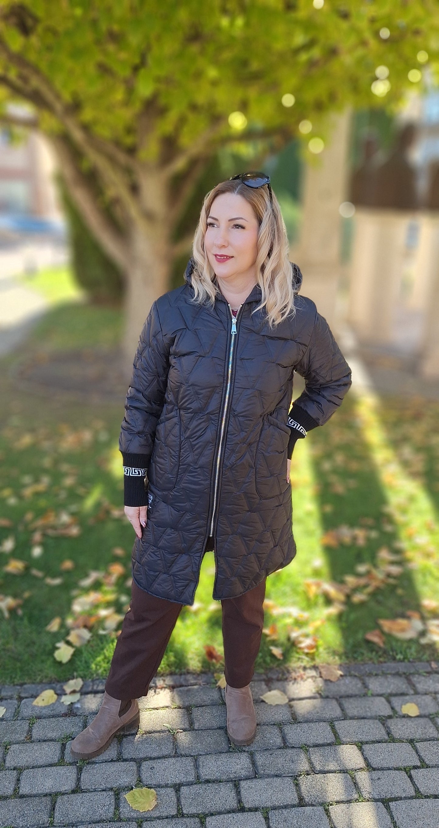 Passzés ujjú kabát