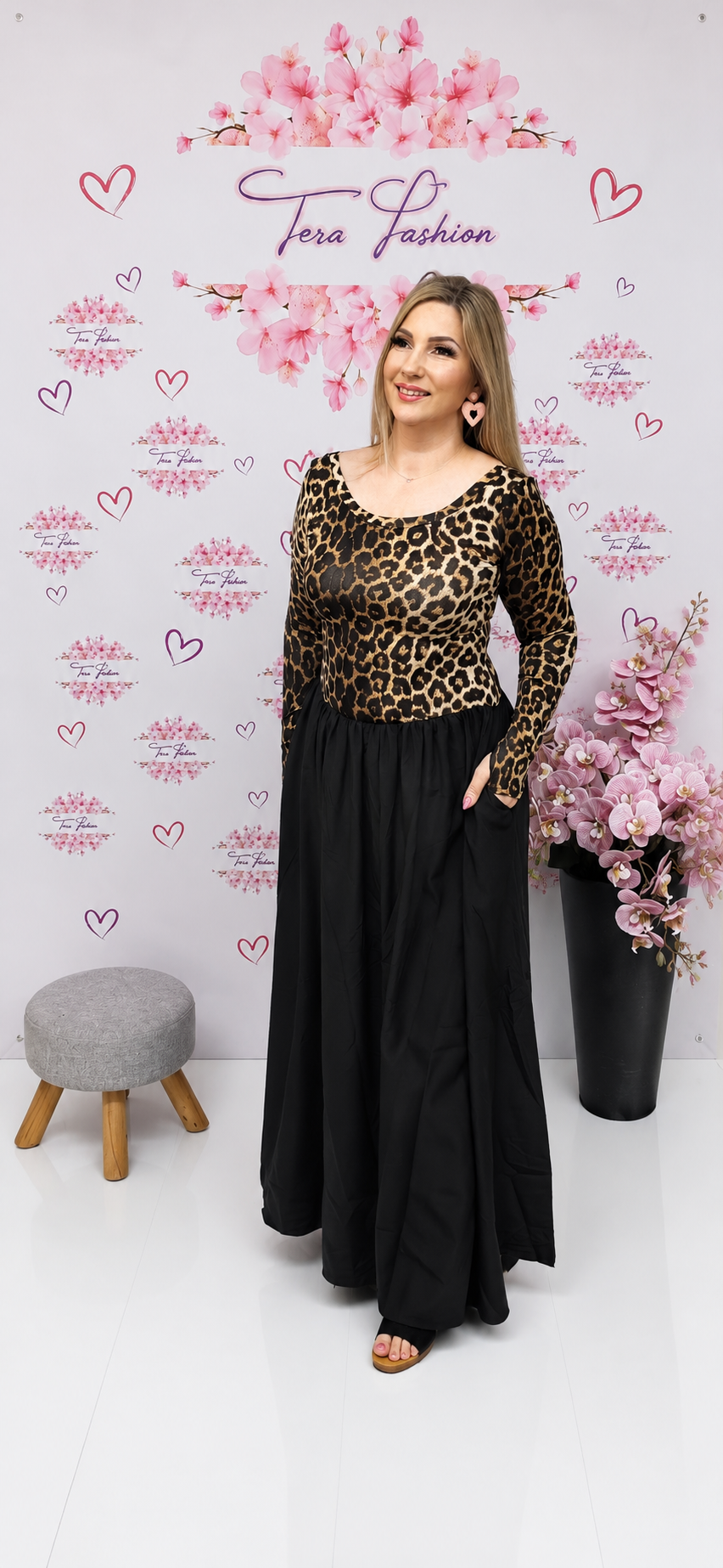 LEONA Ocelot maxi ruha