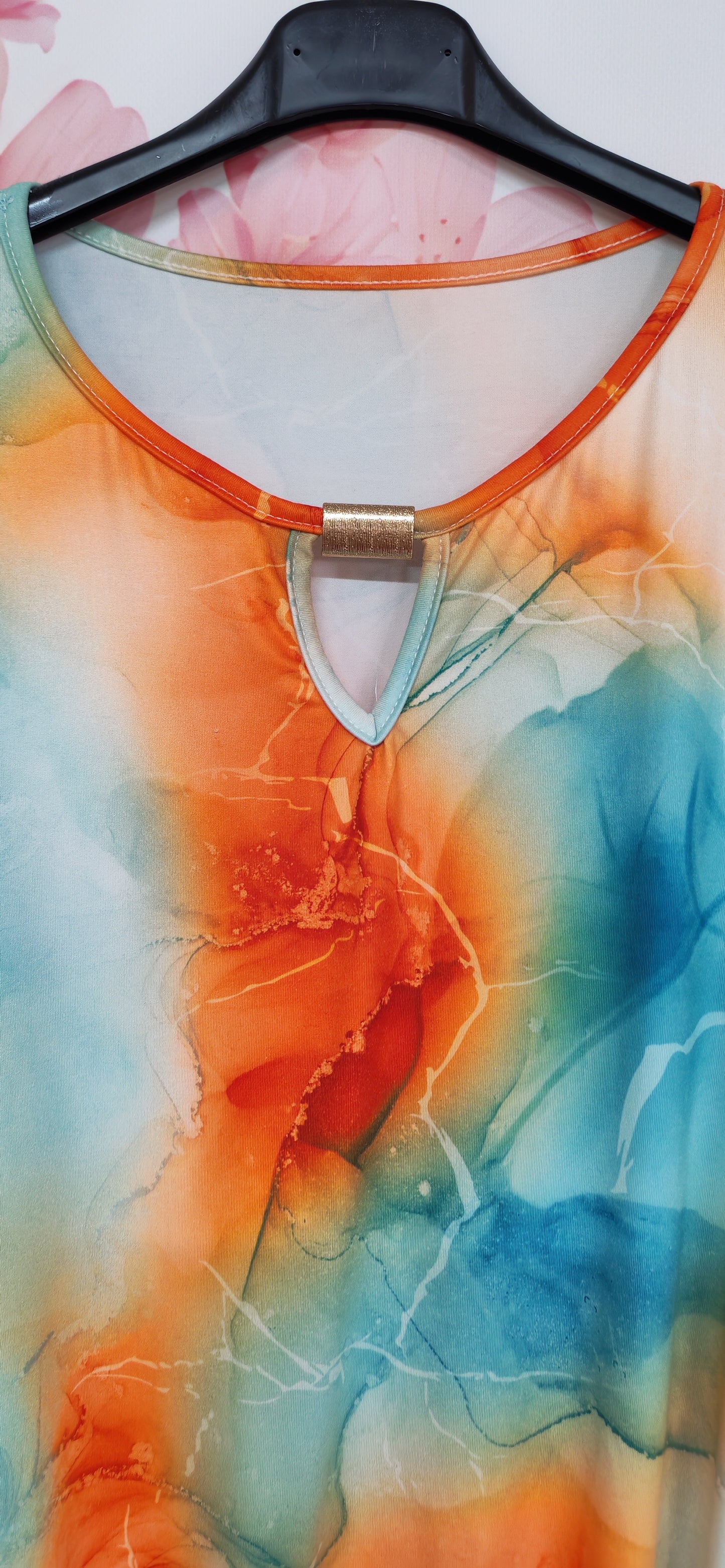 AQUARELLE Gumis aljú felső (L-XL-XXL)