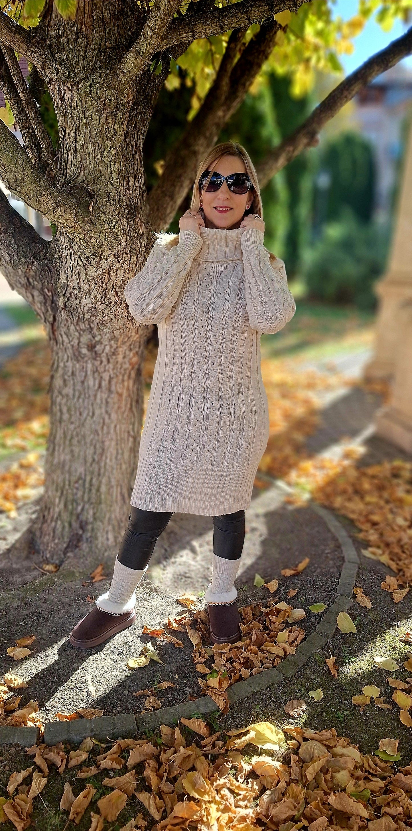 Kötött garbós tunika