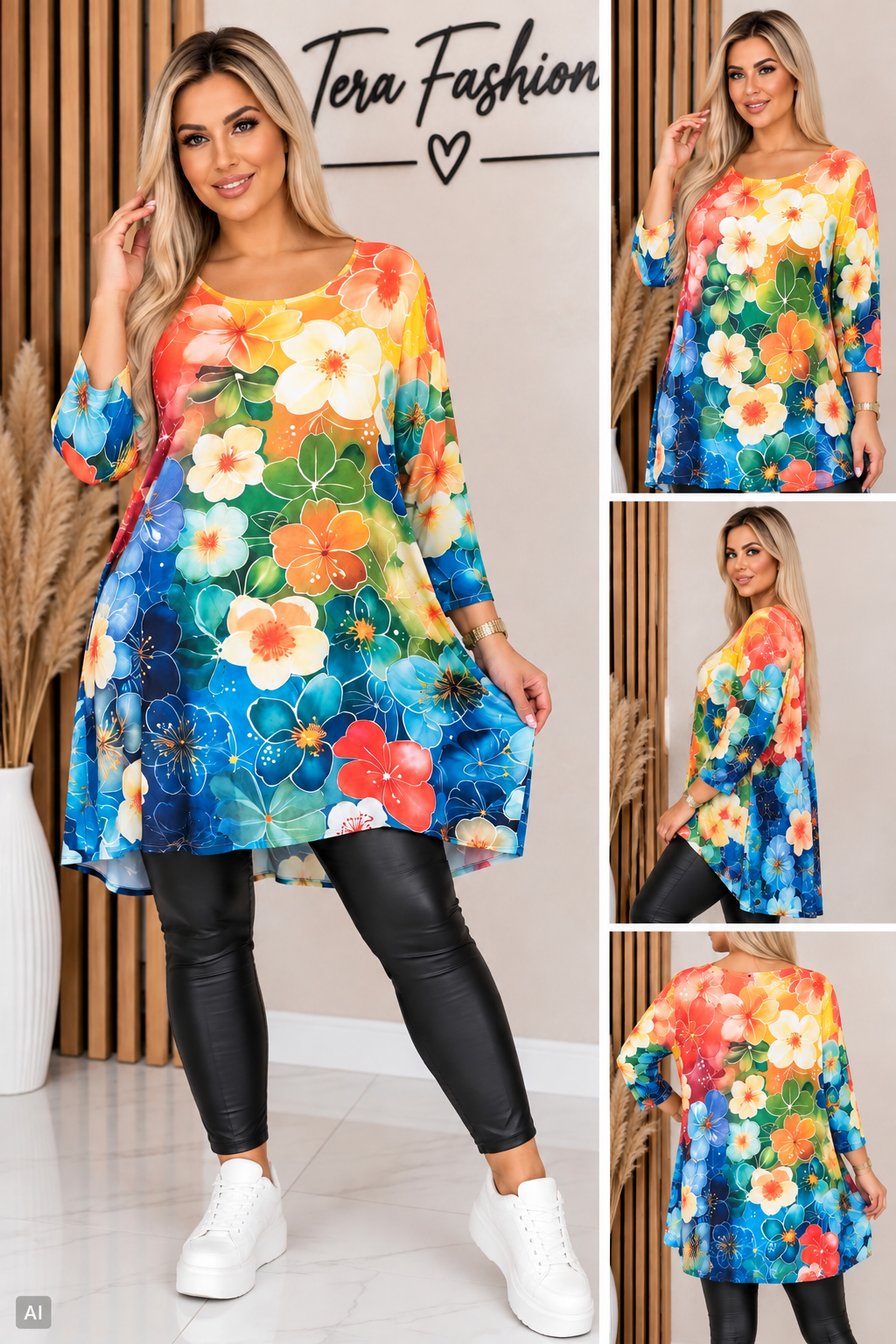 COLORS 🌈 Plus Size tunika több mintával