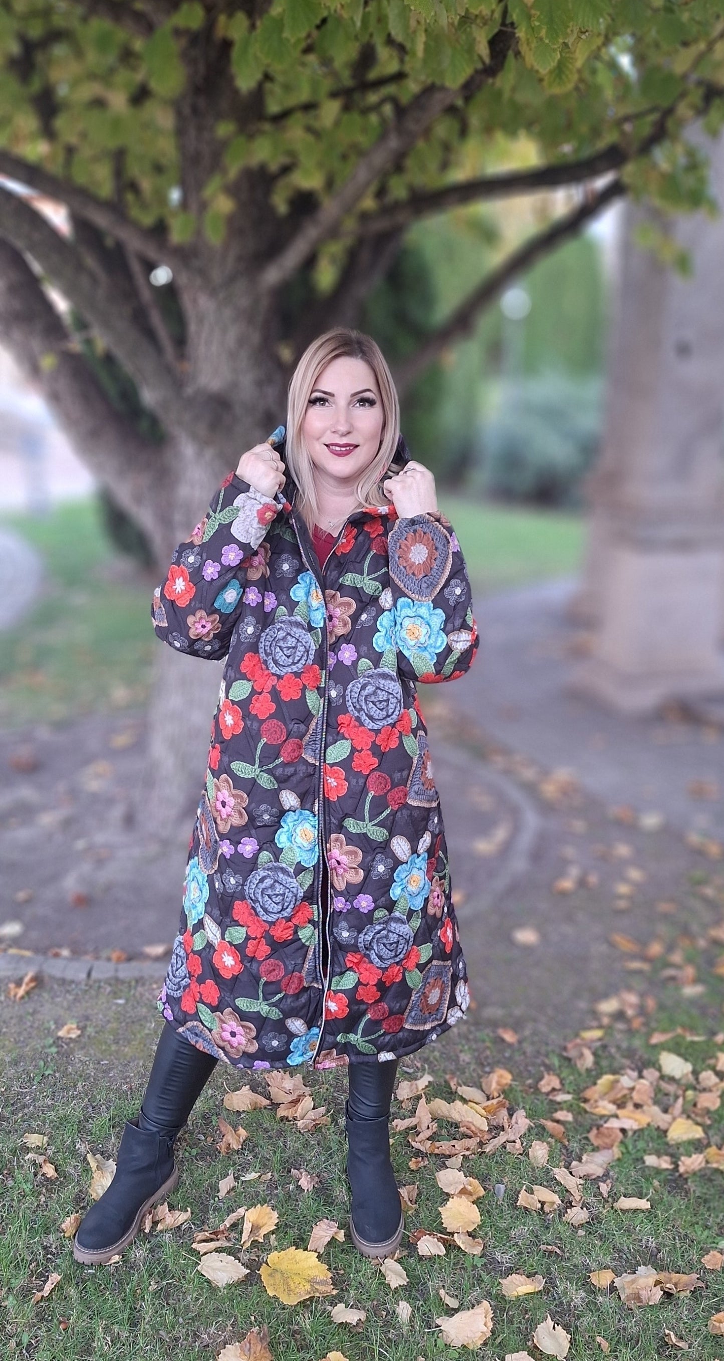 Prémium, mintás kabát