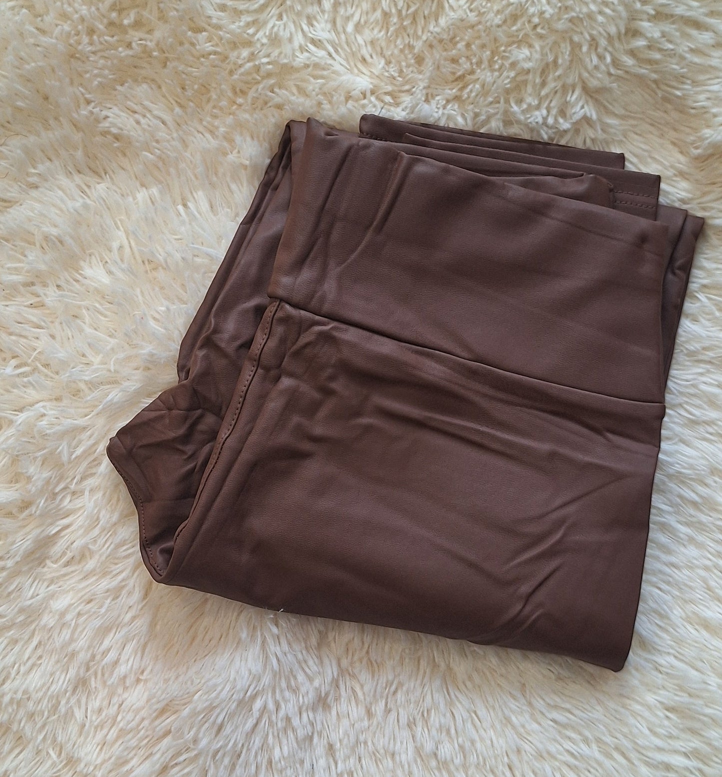 Bőrhatású leggings, enyhén bélelt! (2Xl-5XL)