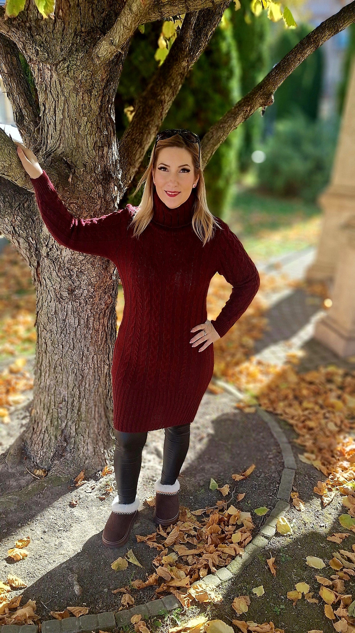 Kötött garbós tunika