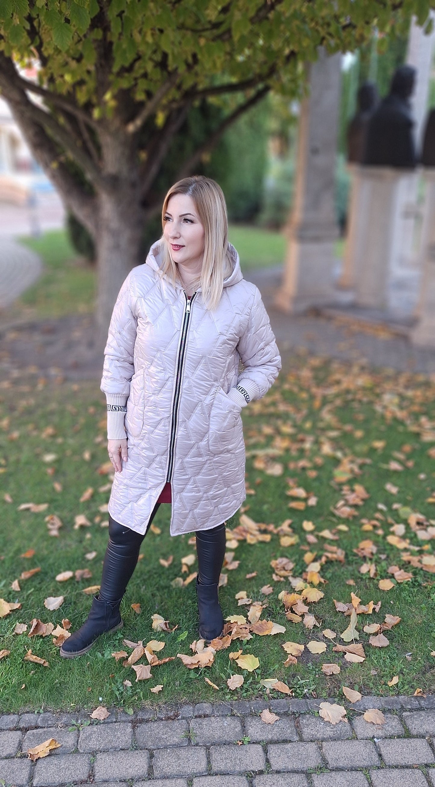 Passzés ujjú kabát