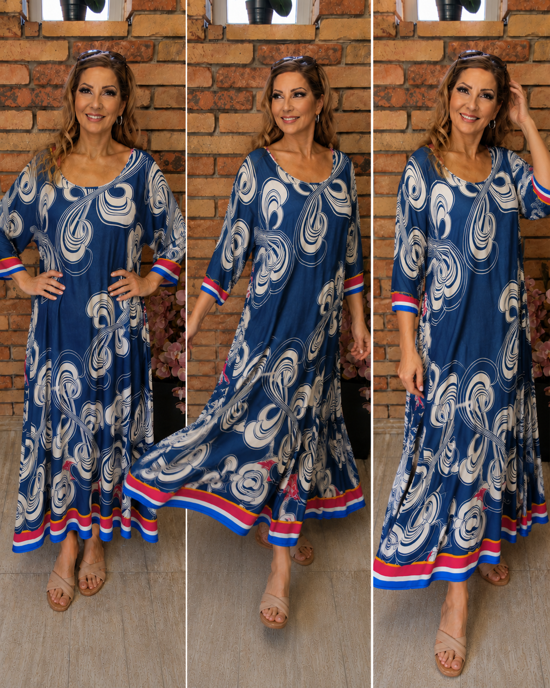 Mintás maxiruha (L-XL-XXL)