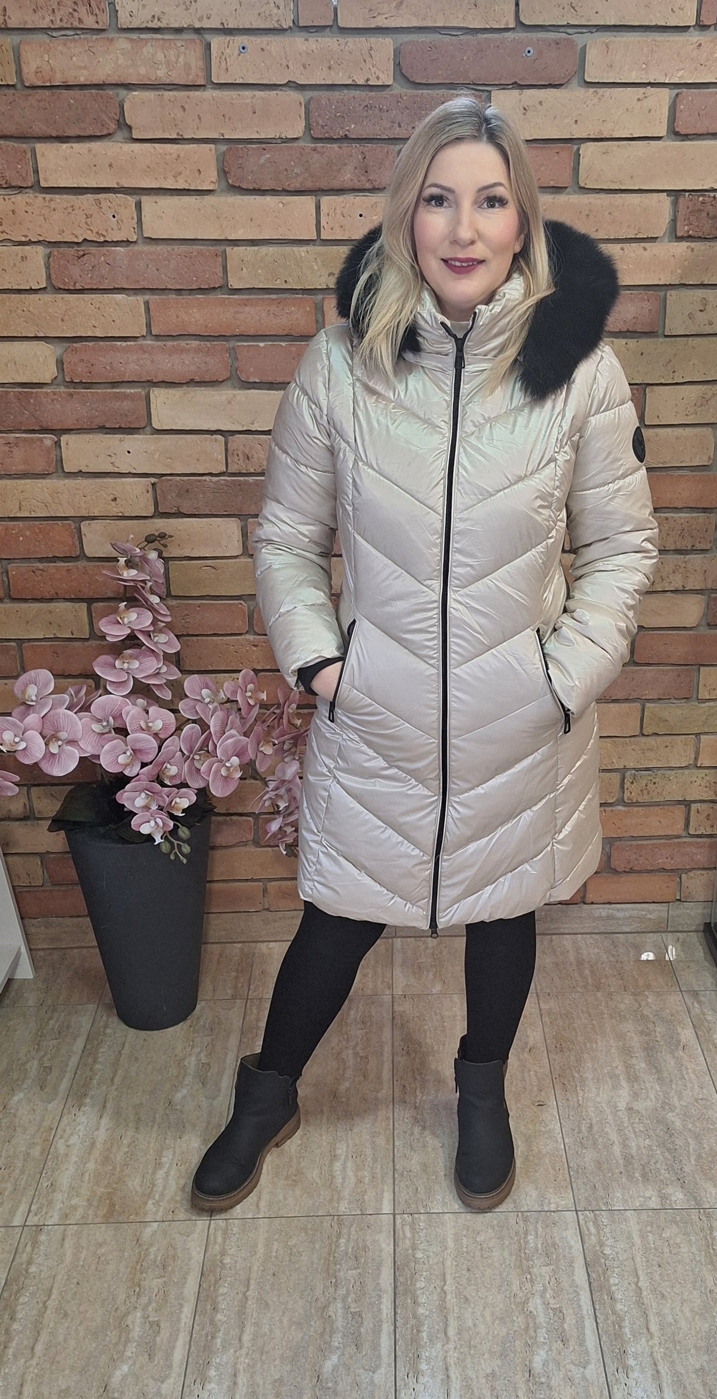 Pezsgő téli kabát