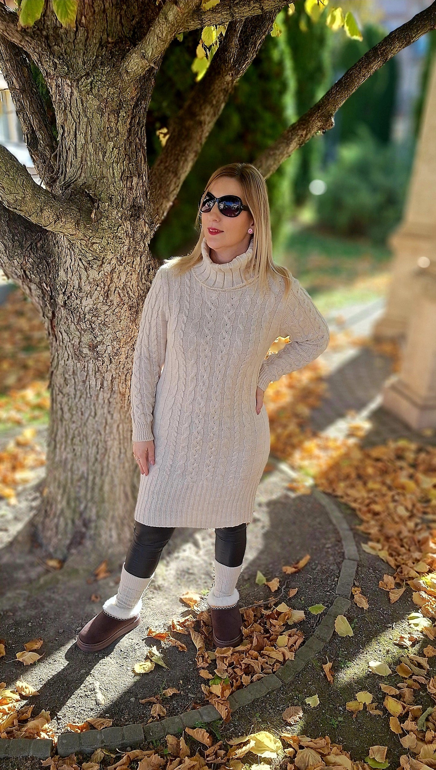 Kötött garbós tunika