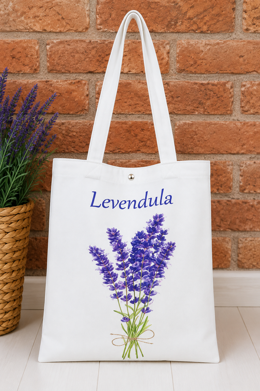 Levendula vászon táska