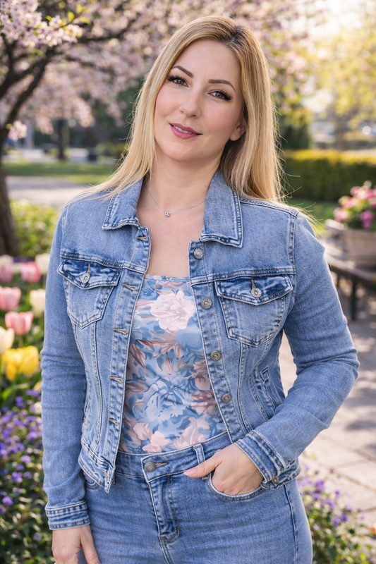 Nagyméretű farmer dzseki (XL-5XL)