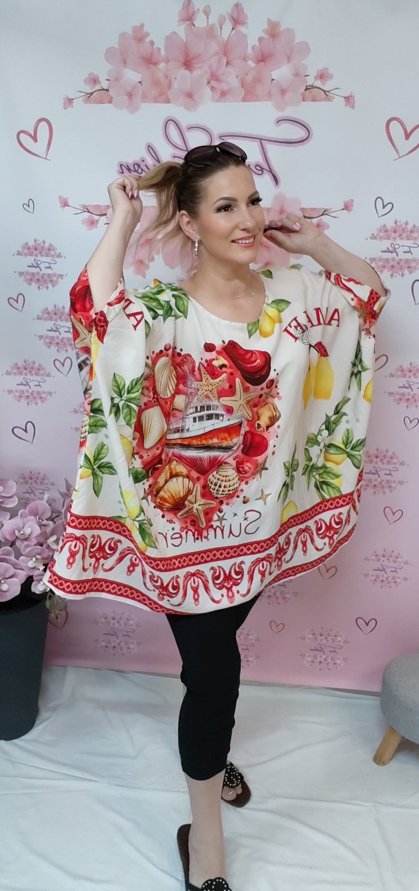 SCARLET BLOOM bőszabású felső (S-XXL)