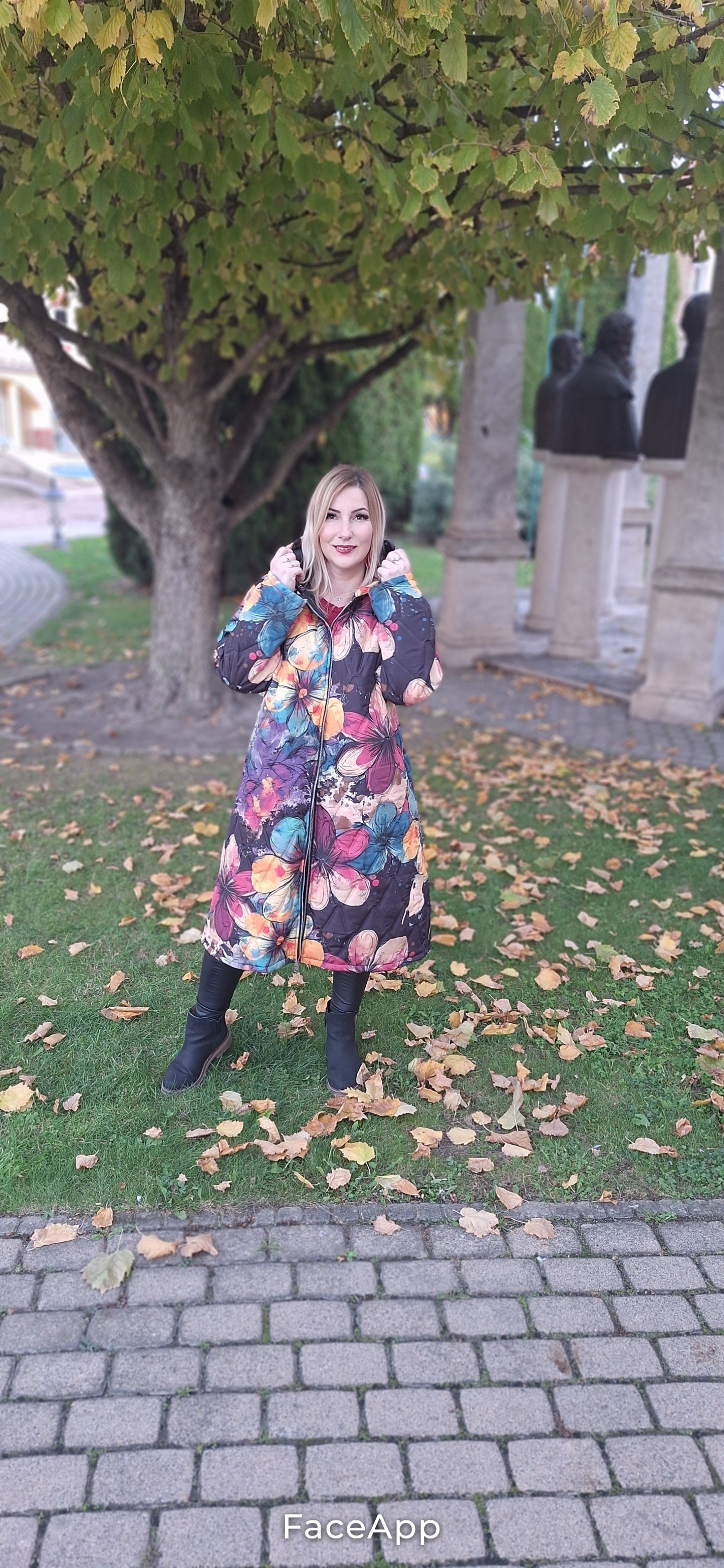 Prémium, mintás kabát