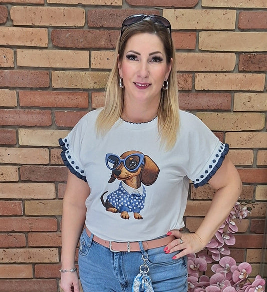 Kutyusos pamut felső