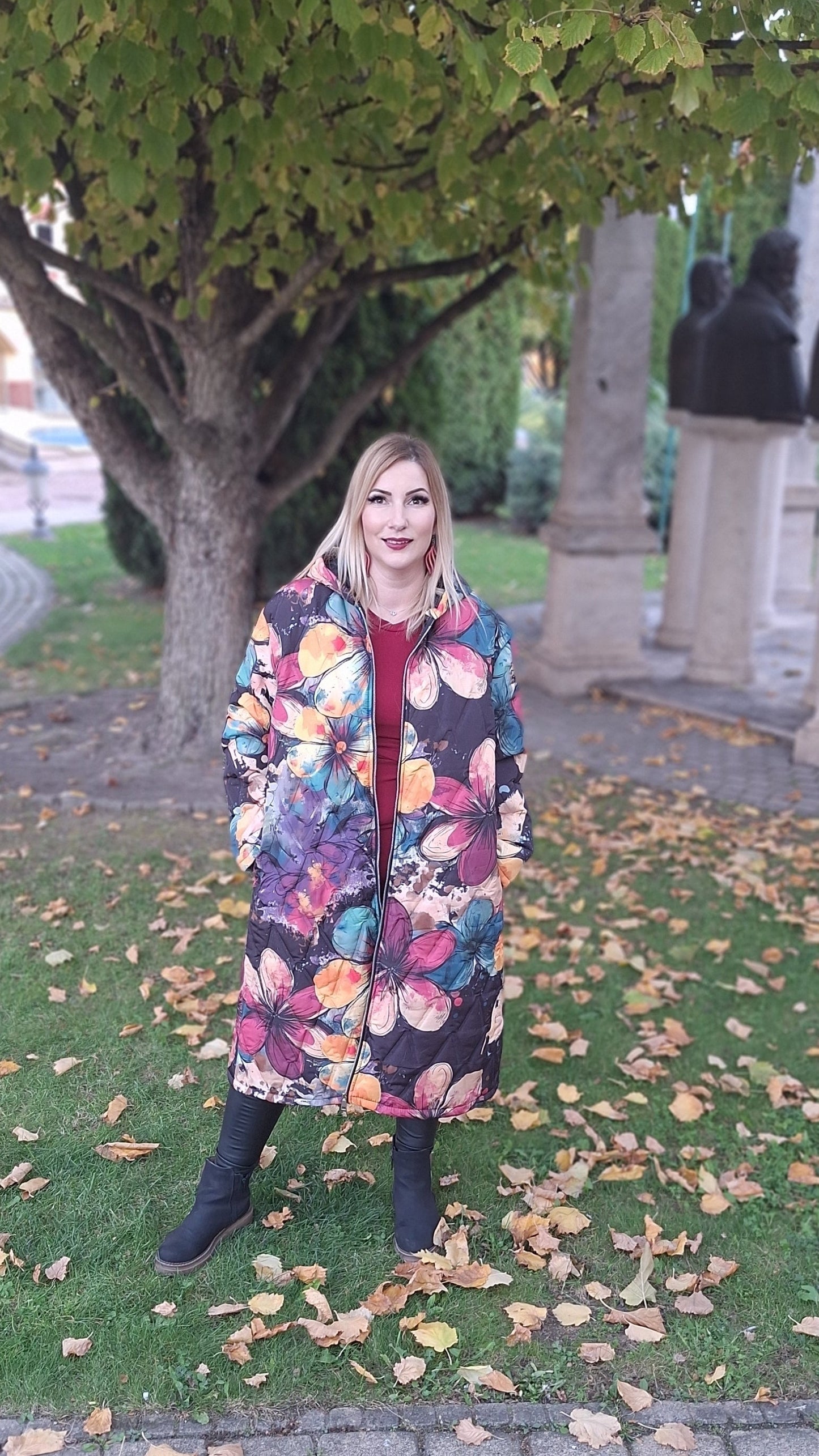 Prémium, mintás kabát