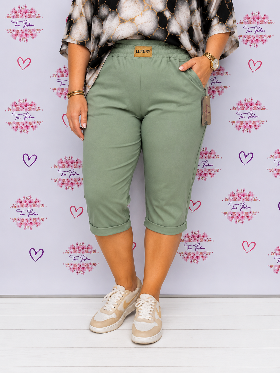 ZARA Rugalmas térd nadrág (L-XL-XXL)