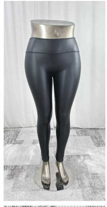 Bőrhatású leggings, enyhén bélelt! (2Xl-5XL)
