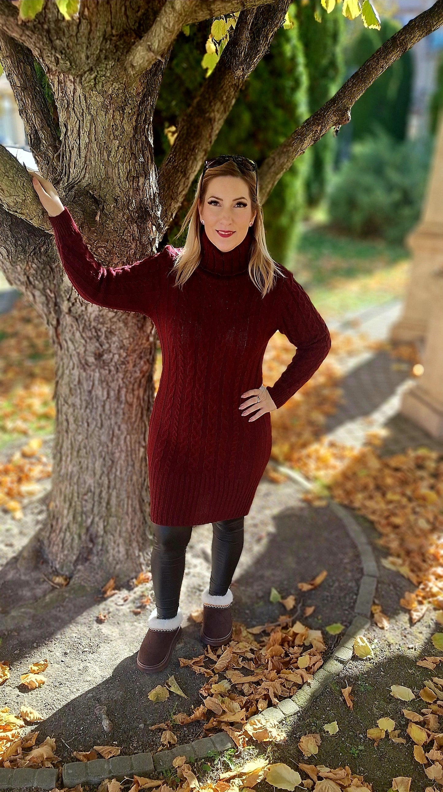 Kötött garbós tunika