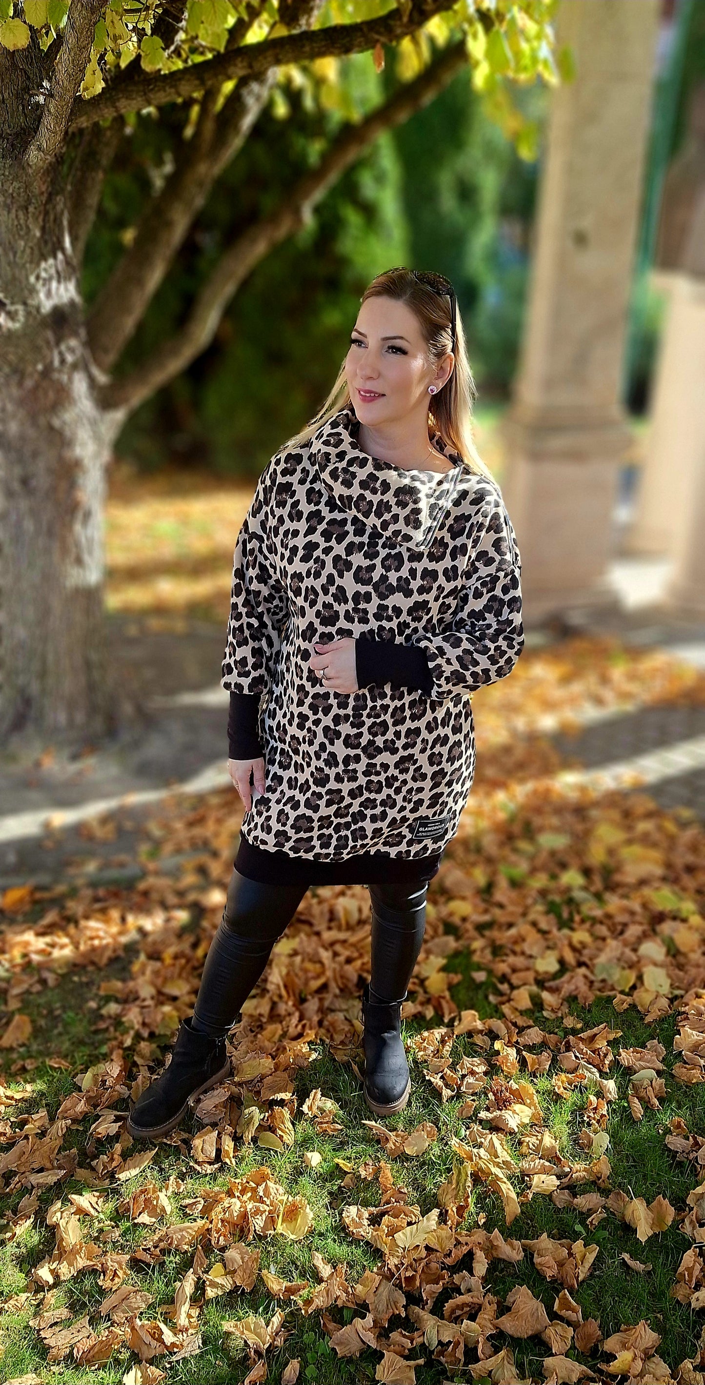 Ocelot mintás tunika