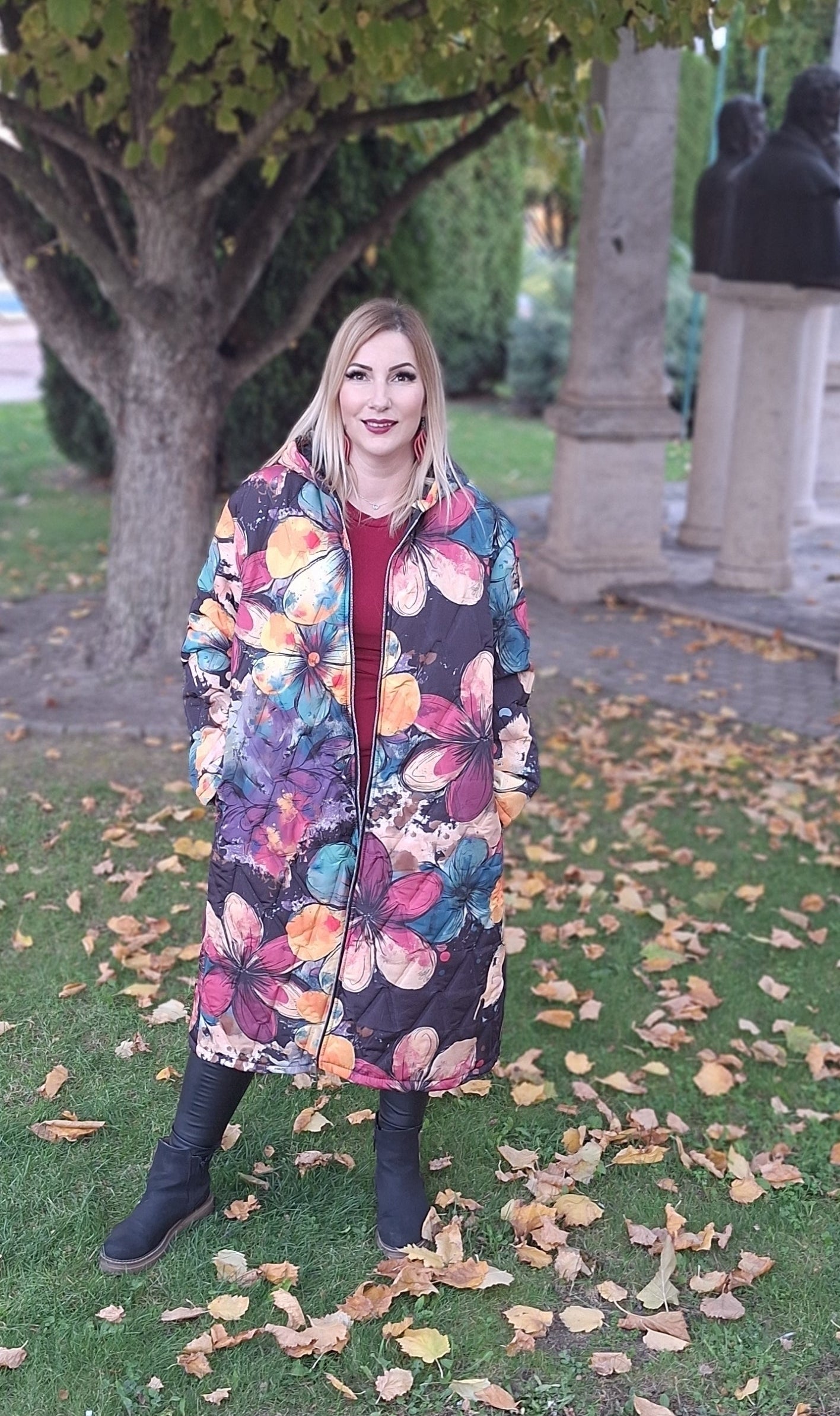 Prémium, mintás kabát