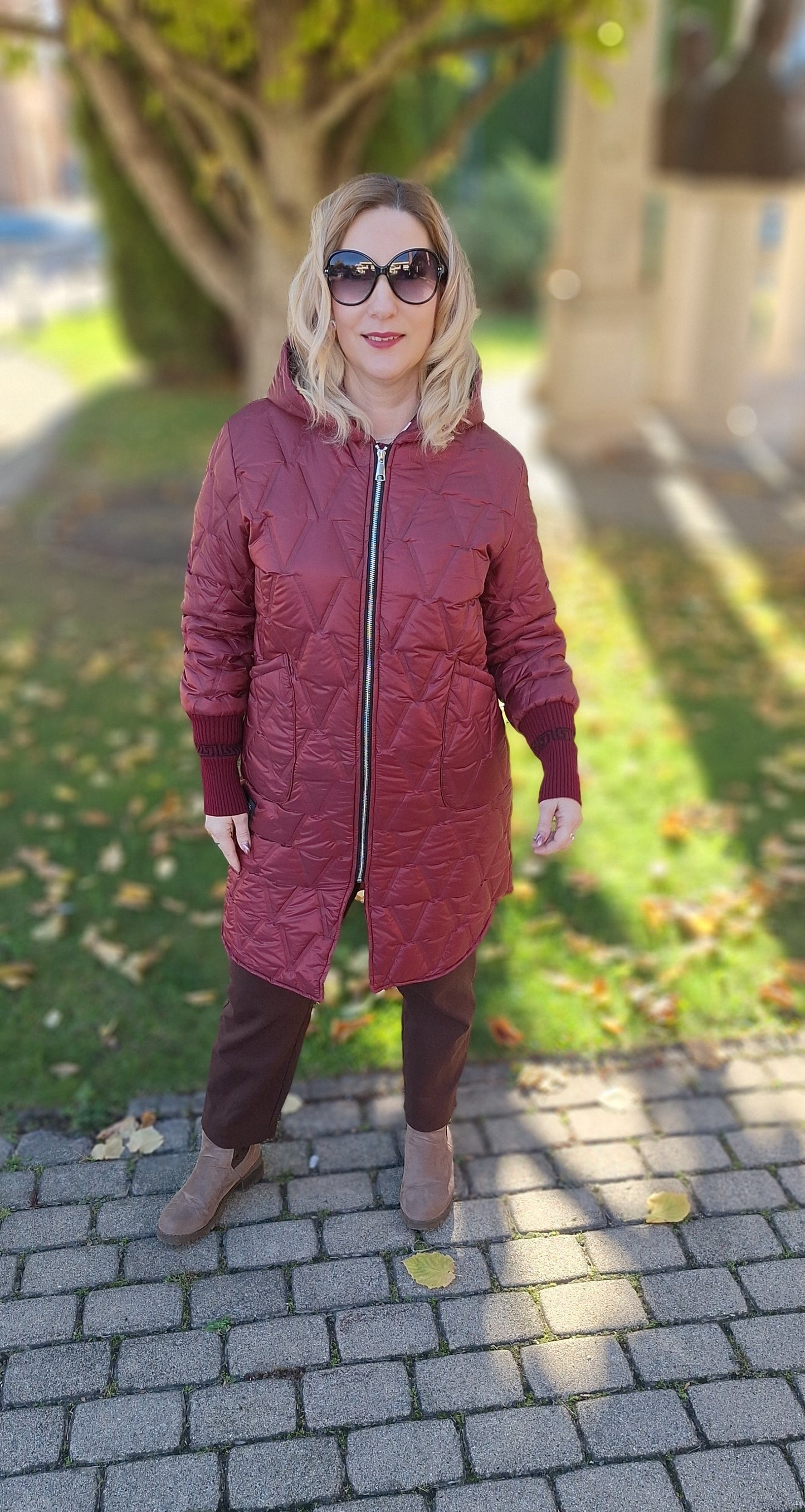 Passzés ujjú kabát