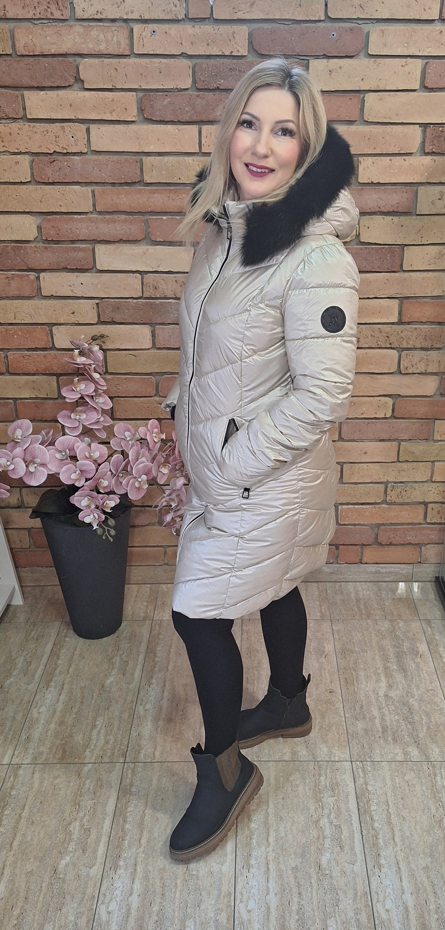 Pezsgő téli kabát