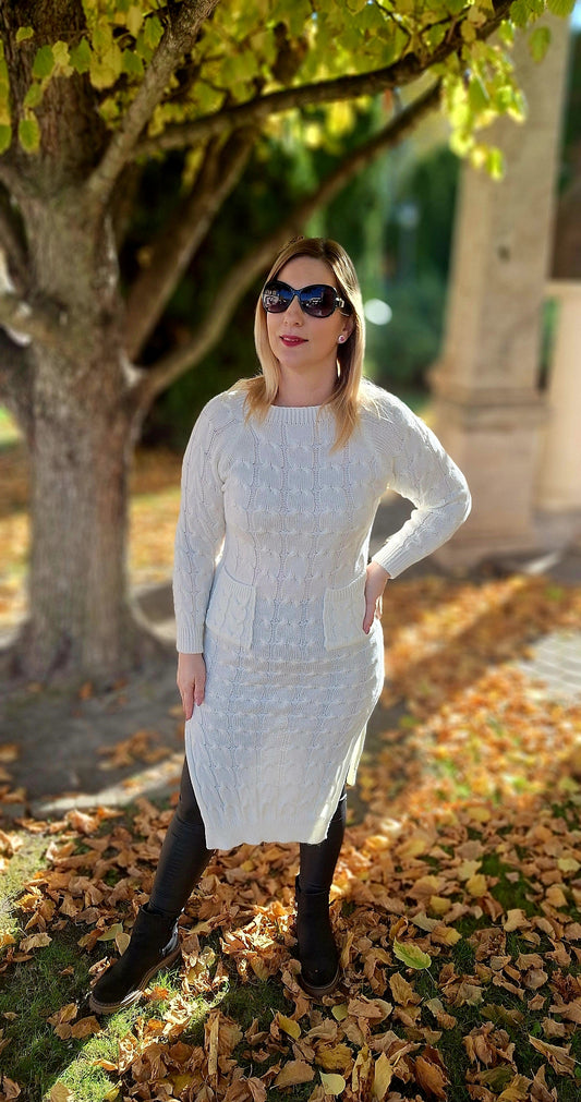 Zsebes felsliccelt tunika