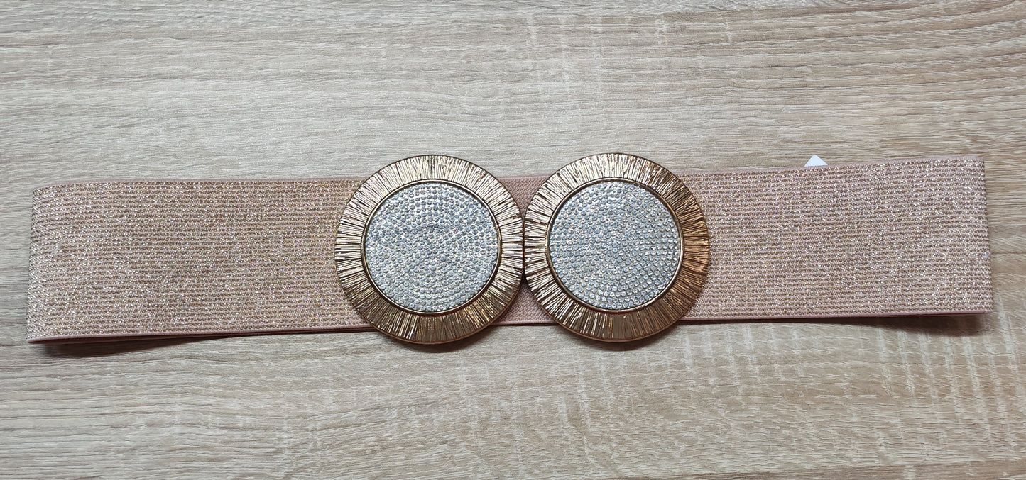 Rosegold köves öv