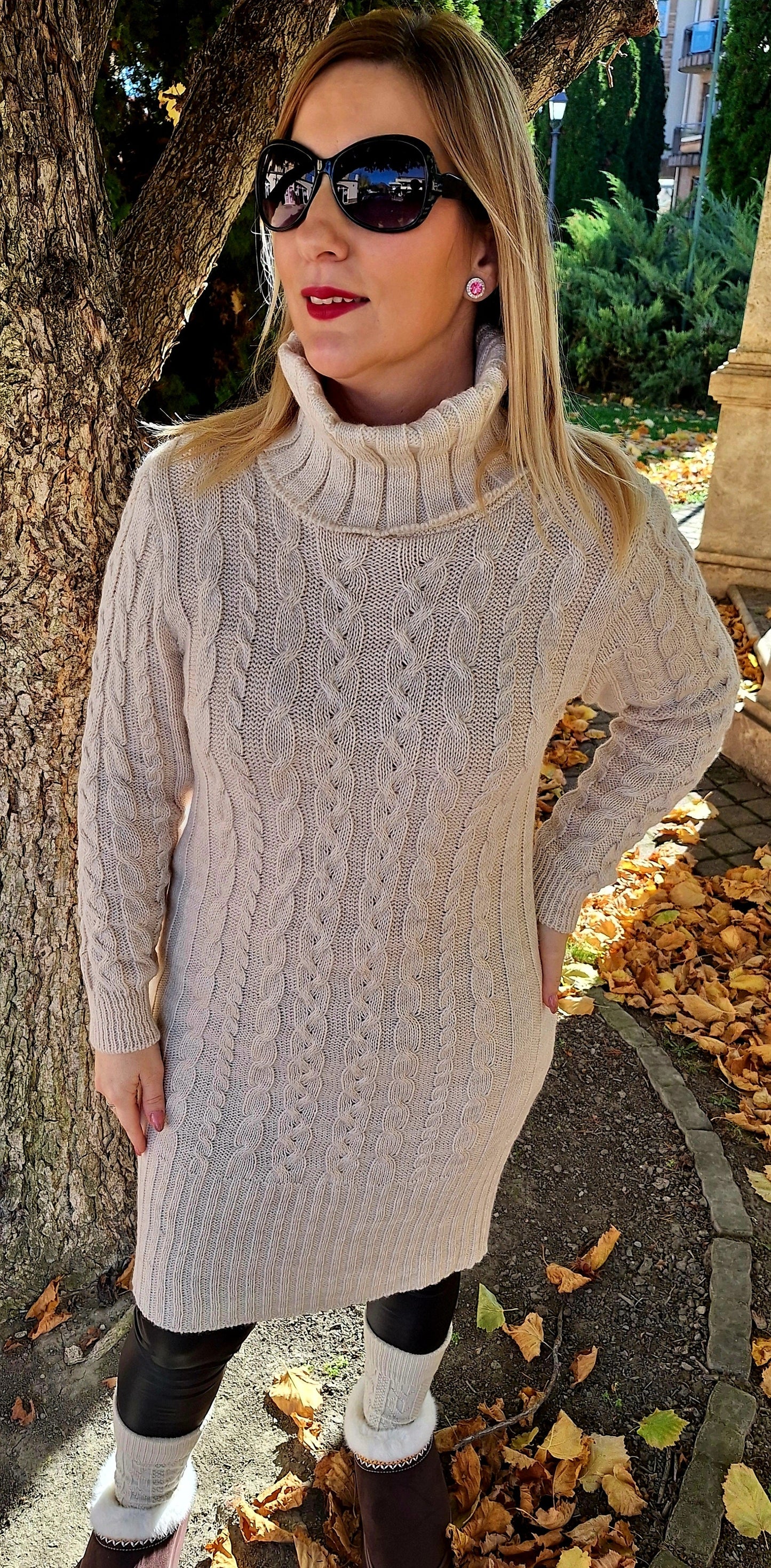 Kötött garbós tunika