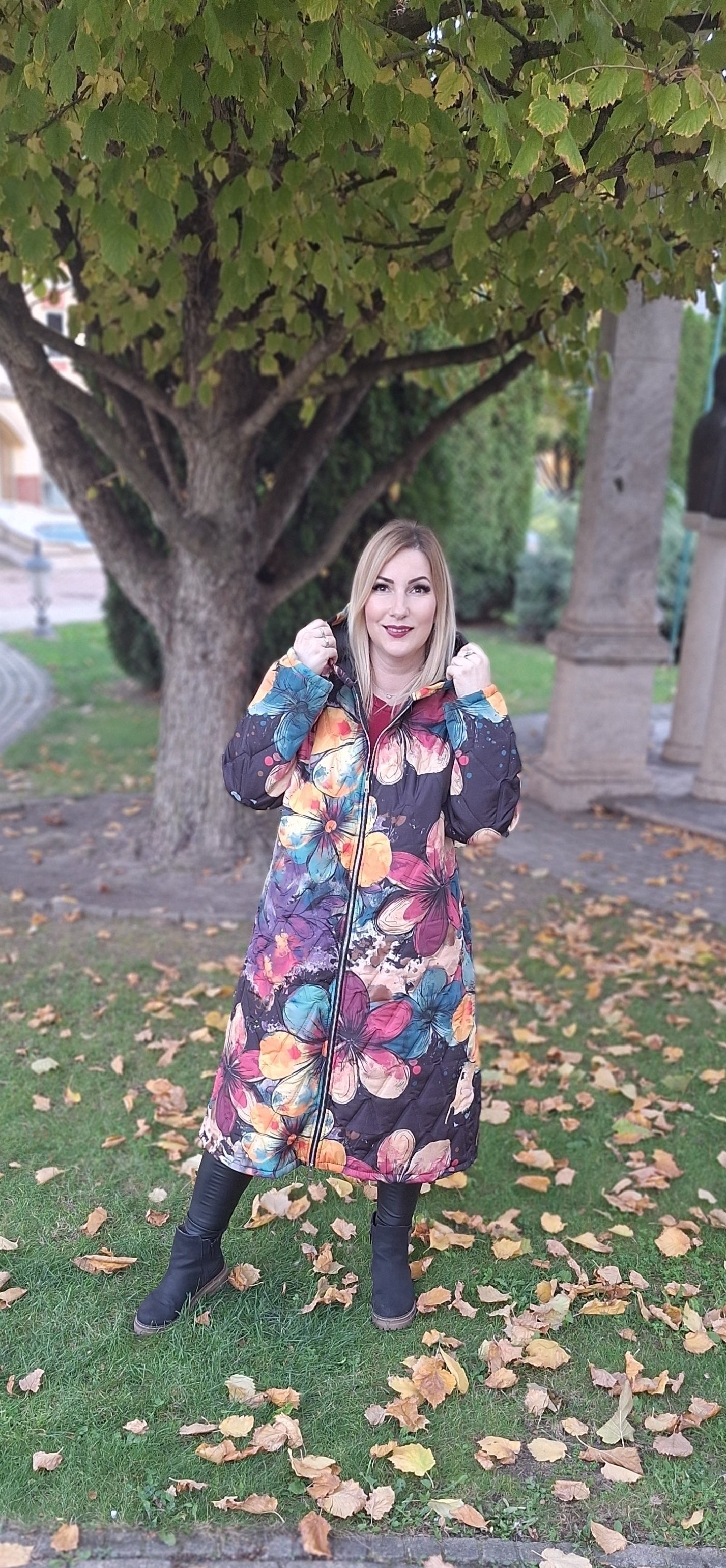 Prémium, mintás kabát