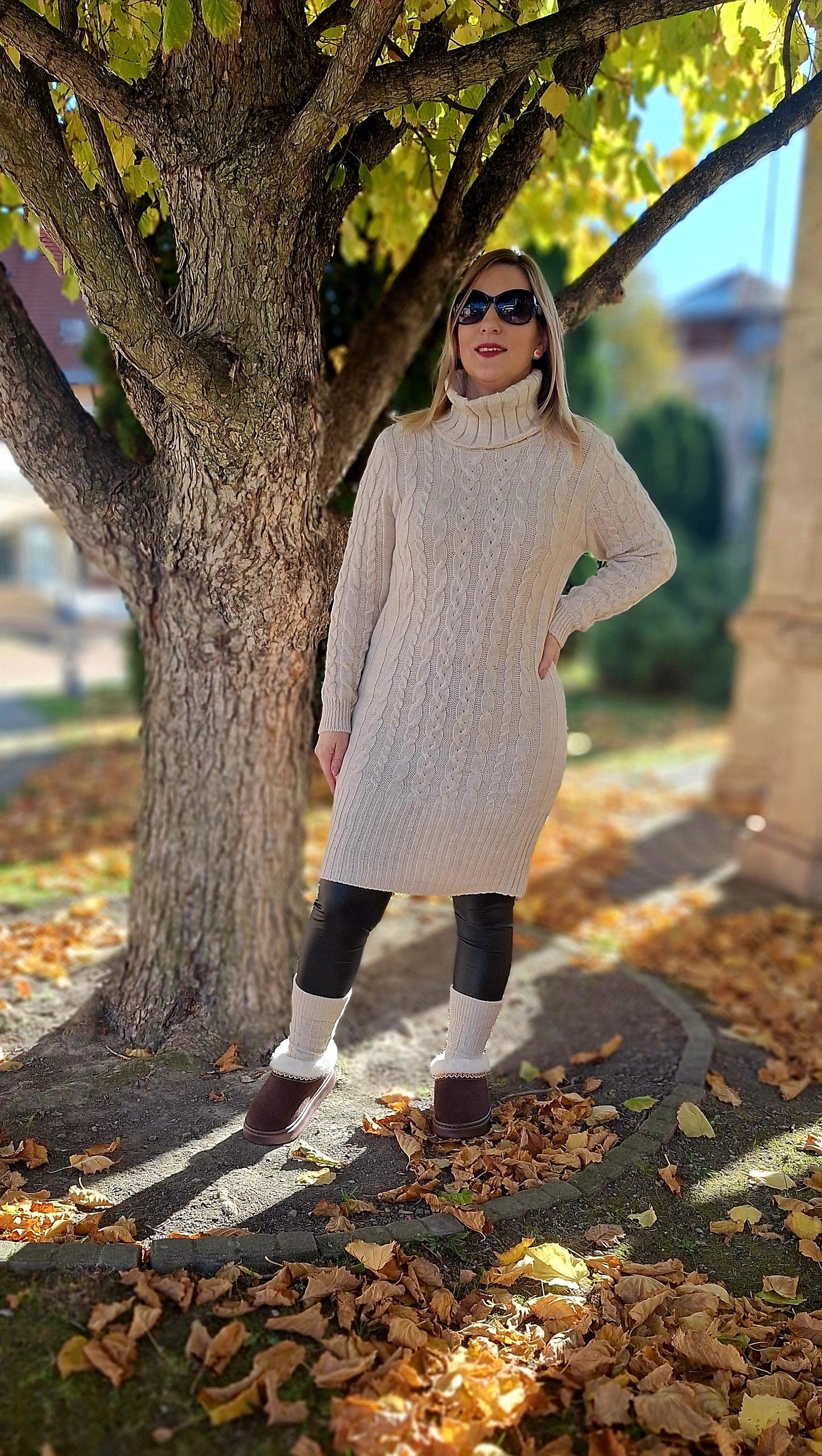 Kötött garbós tunika