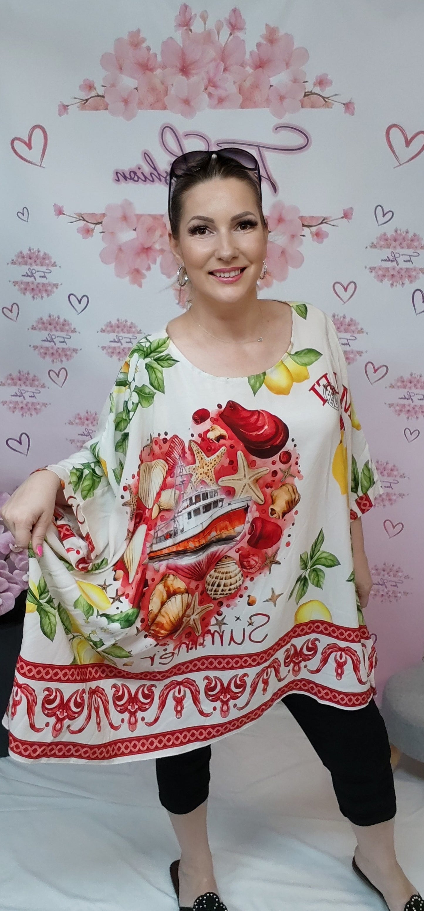 SCARLET BLOOM bőszabású felső (S-XXL)
