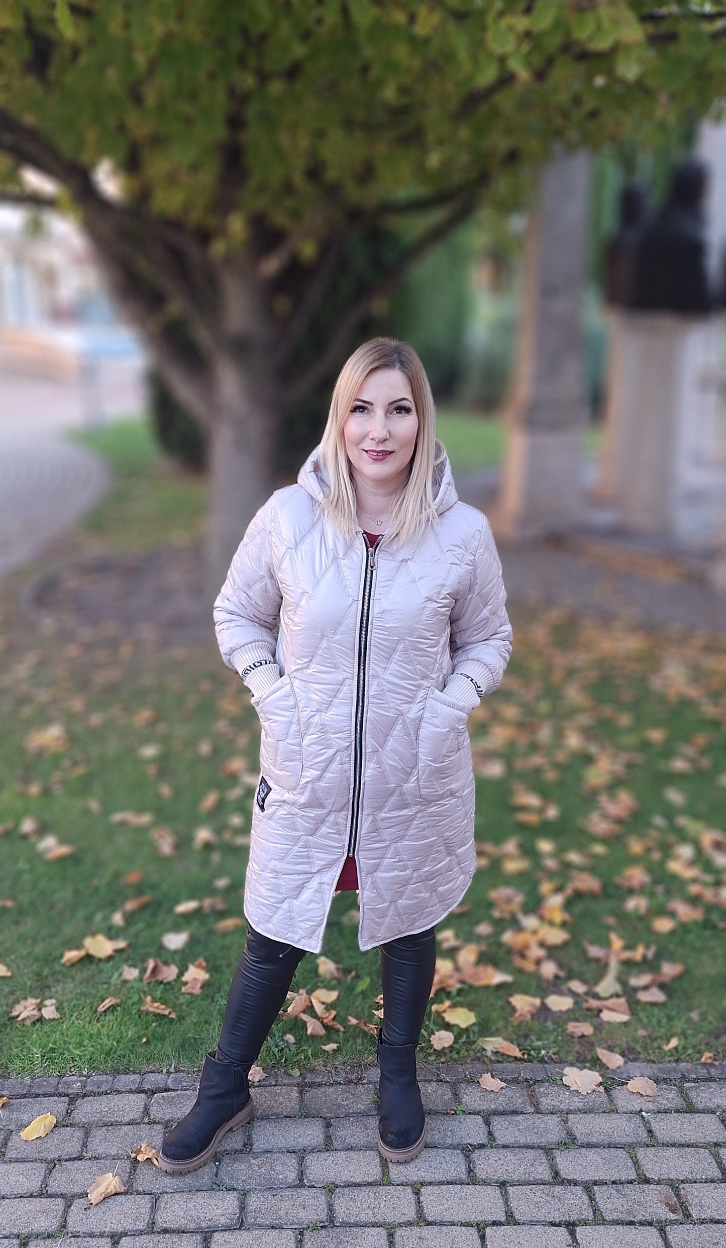 Passzés ujjú kabát