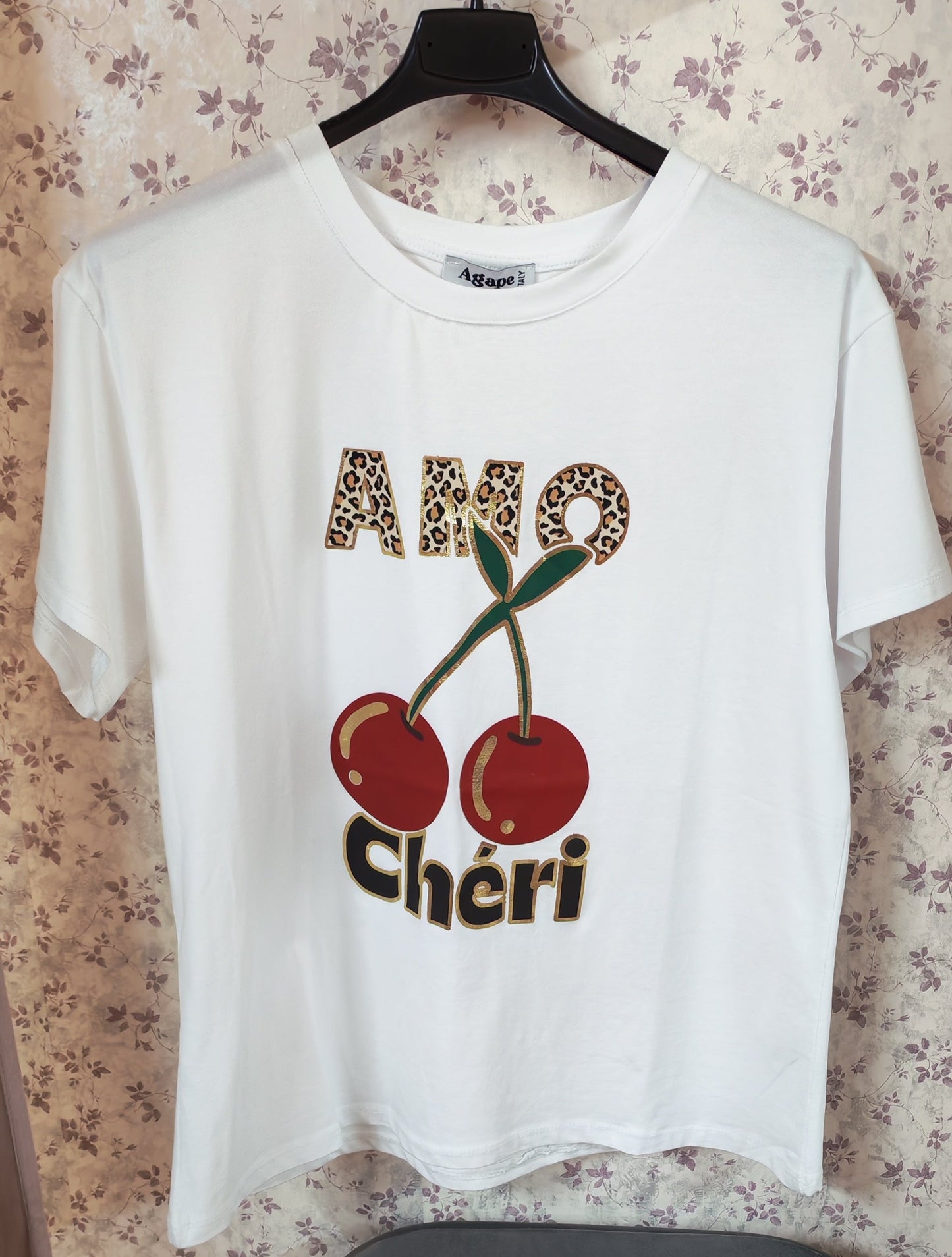 CHERRY Pamut póló M-L