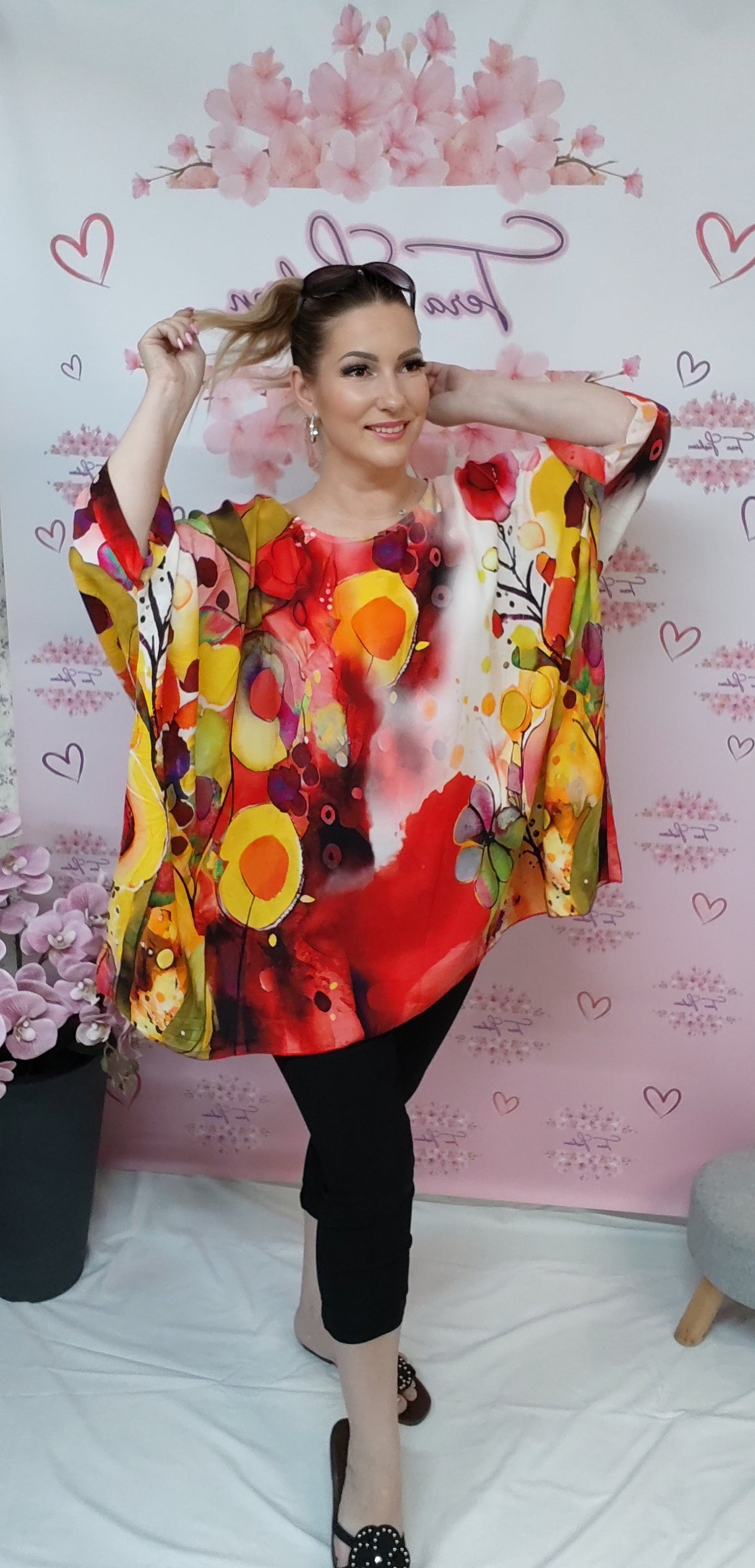 SCARLET BLOOM bőszabású felső (S-XXL)