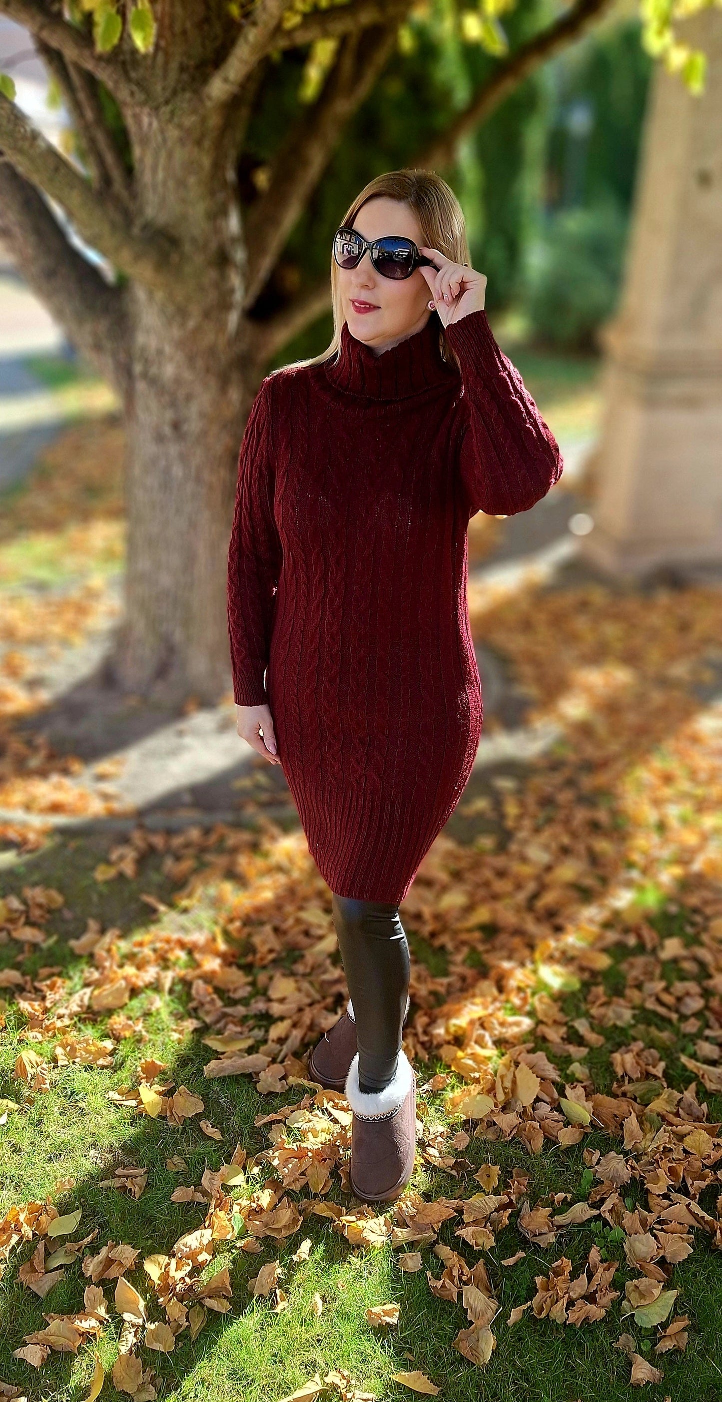 Kötött garbós tunika