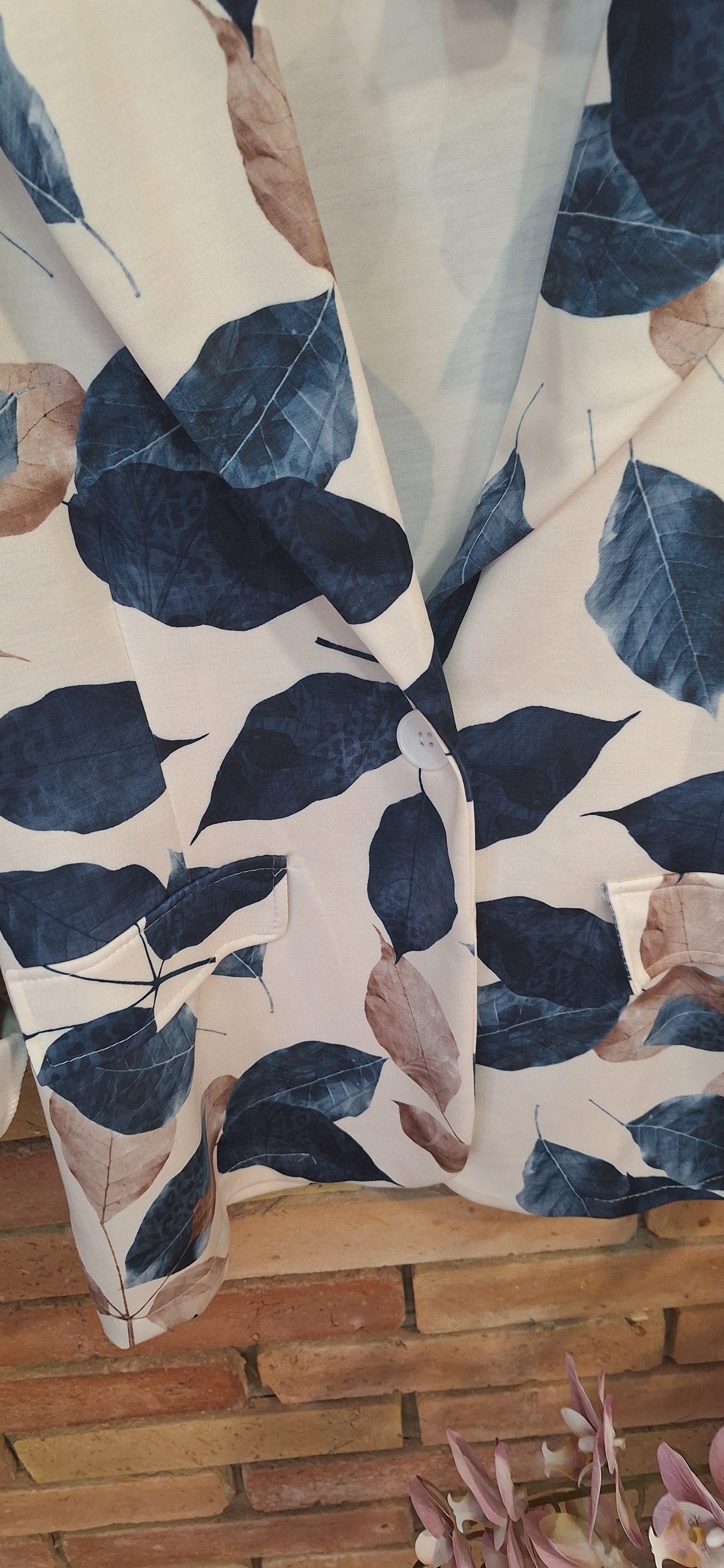 Pamut mintás blézer (M-XXL)