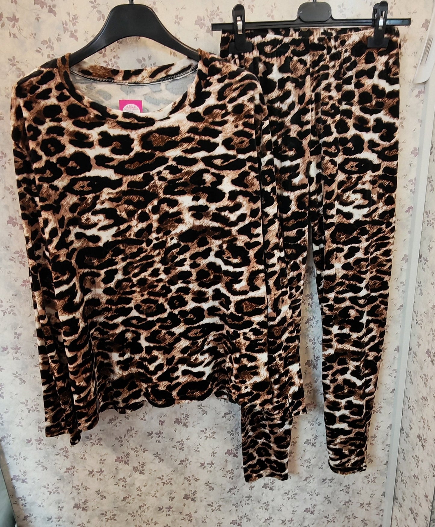 SAVANNA Nagy méretű plüss ocelot mintás szett