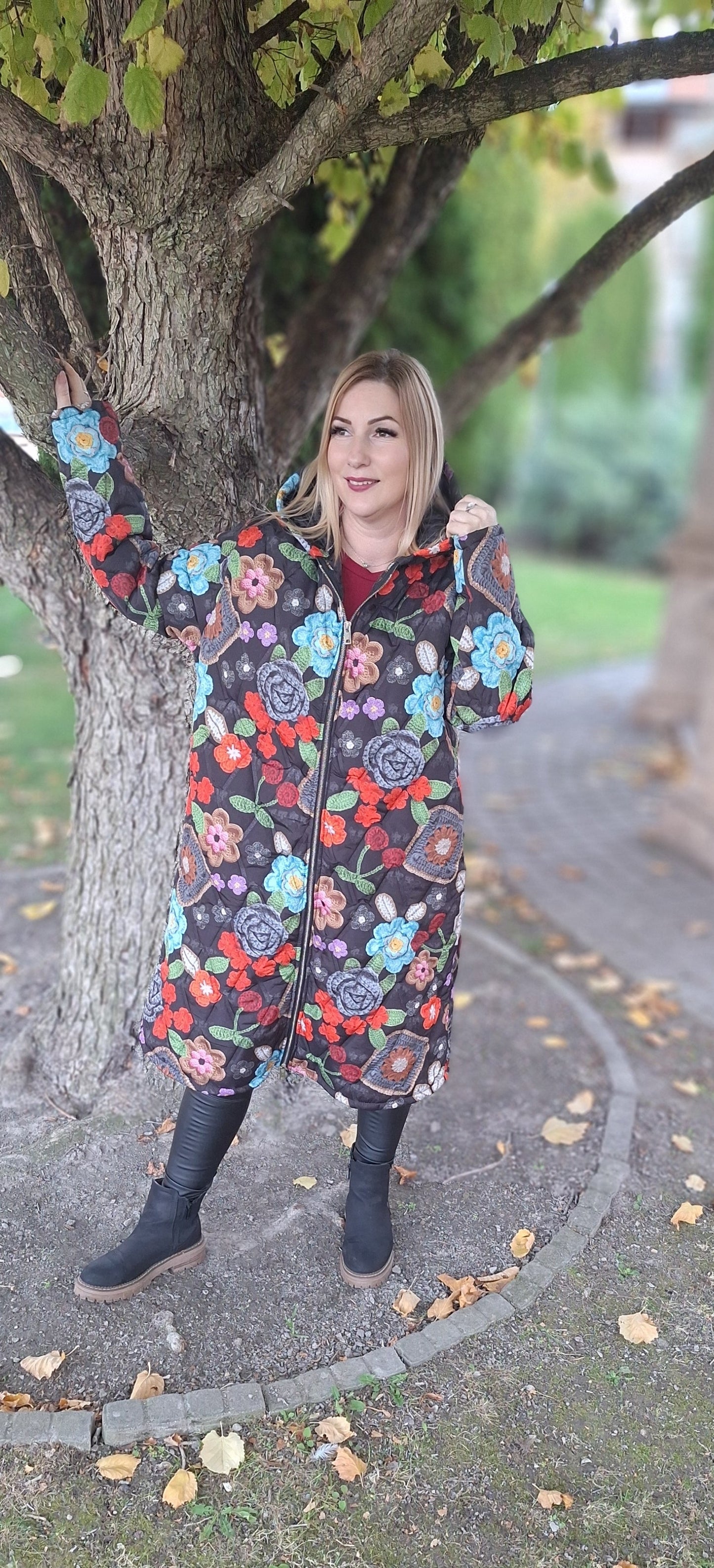 Prémium, mintás kabát